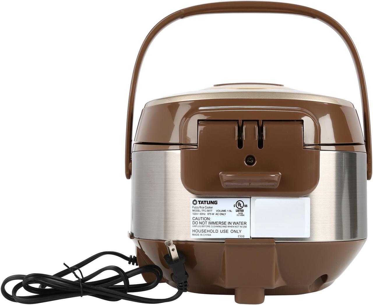 Alt view image 5 of 7 - Tatung Micom Fuzzy Logic Multi-Cooker and Rice Cooker, Champagne, 16 Cups Cooked / 8 Cups Uncooked, TFC-5817