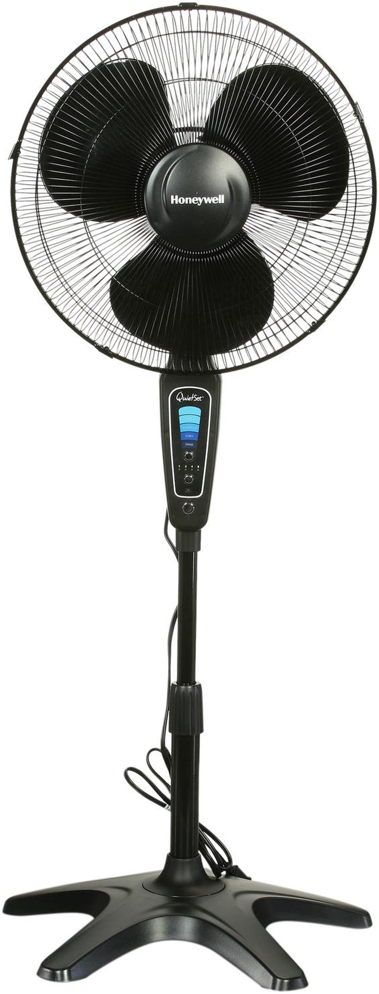 Alt view image 3 of 8 - Honeywell HS-1655 Quietset 16" Stand Floor Fan 5 Speed Adjustable Height