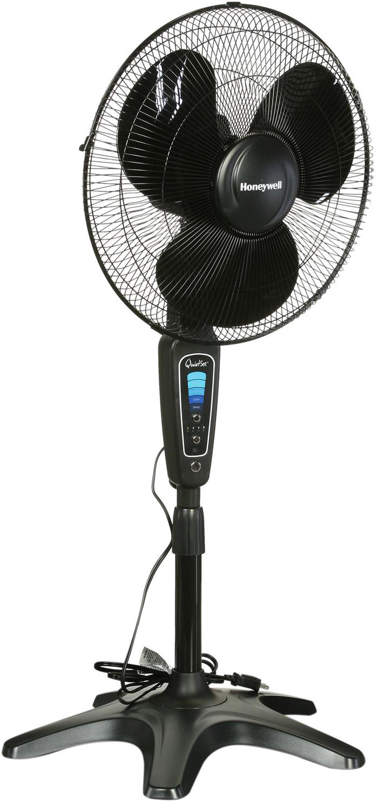 Alt view image 6 of 8 - Honeywell HS-1655 Quietset 16" Stand Floor Fan 5 Speed Adjustable Height