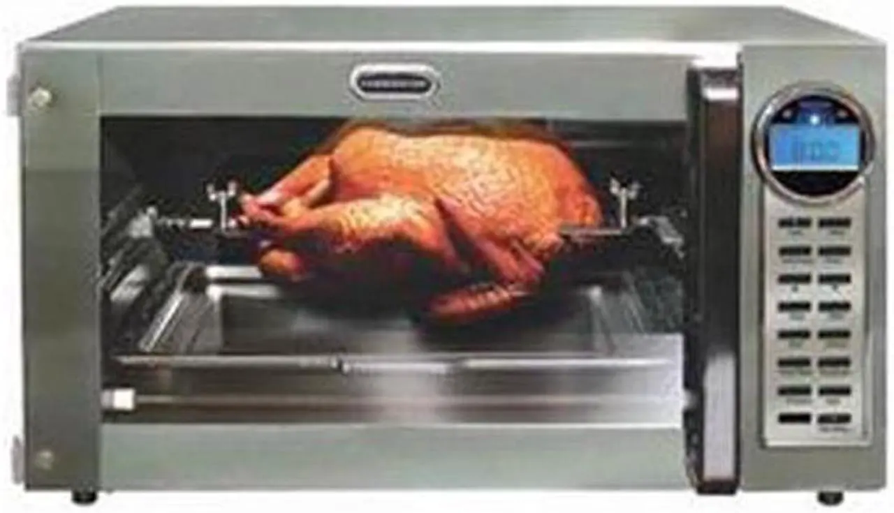 Main image of FARBERWARE FAC900R Silver Convection Toaster Oven with Rotisserie