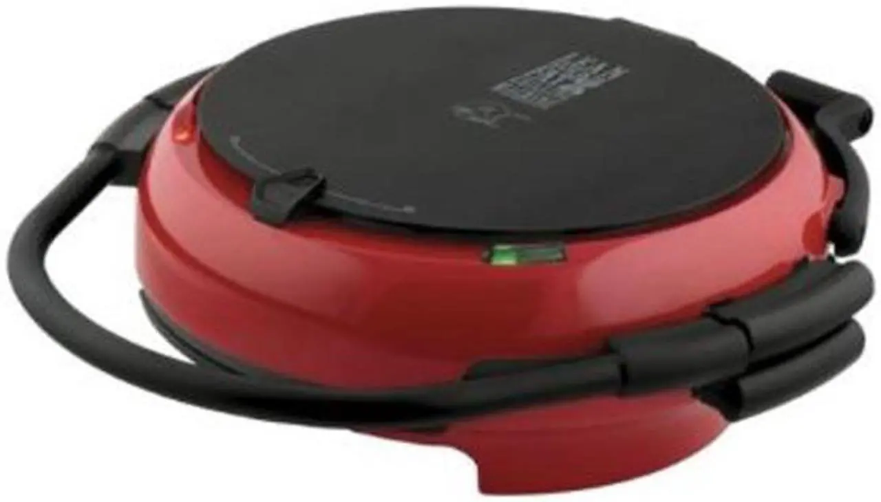 Main image of salton GRP106QPGR Red George Foreman 360 Grill with 5 Round Removable Grill Plates