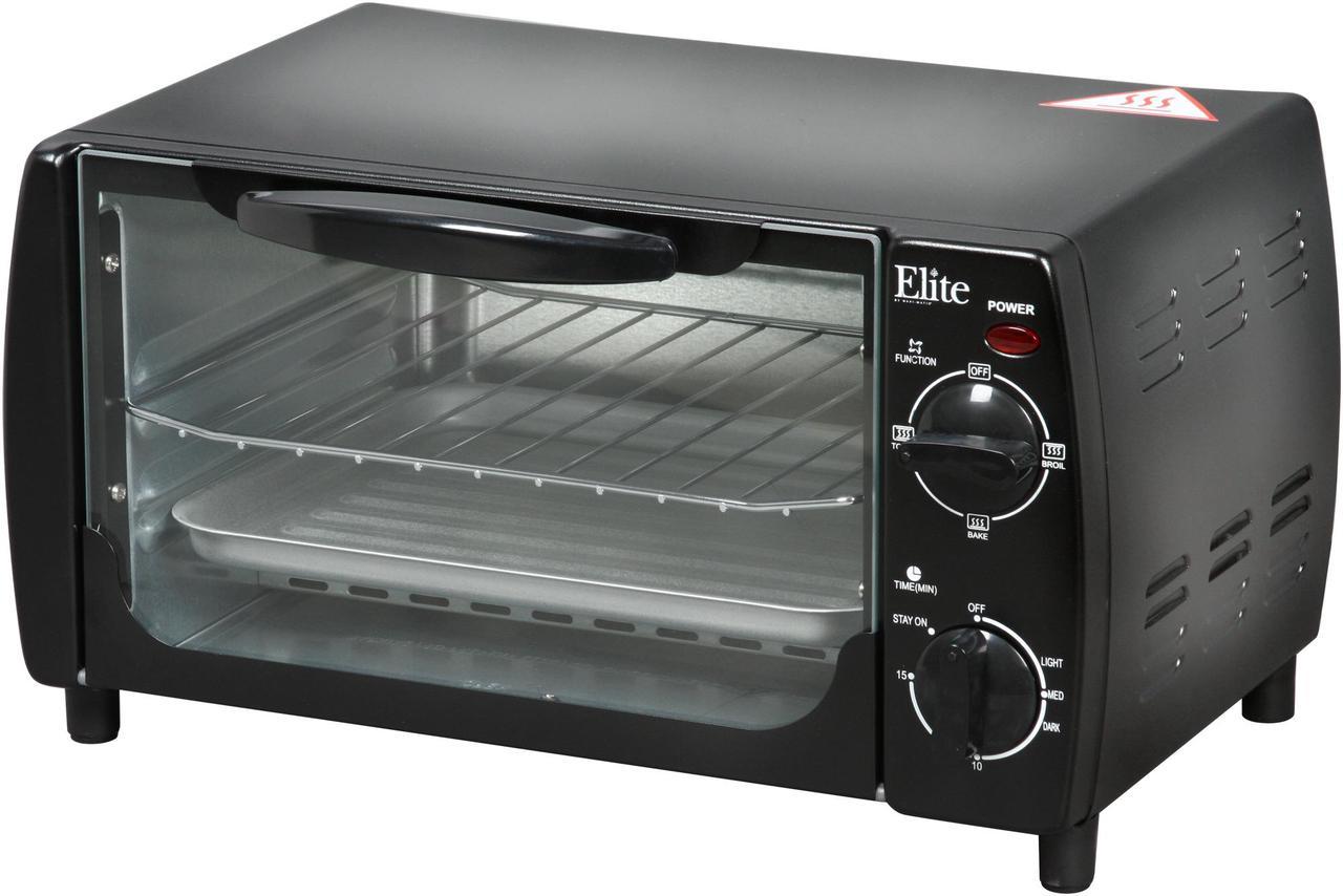 Maxi-Matic EKA-9210B Black Elite Cuisine 4-Slice Toaster Oven Broiler