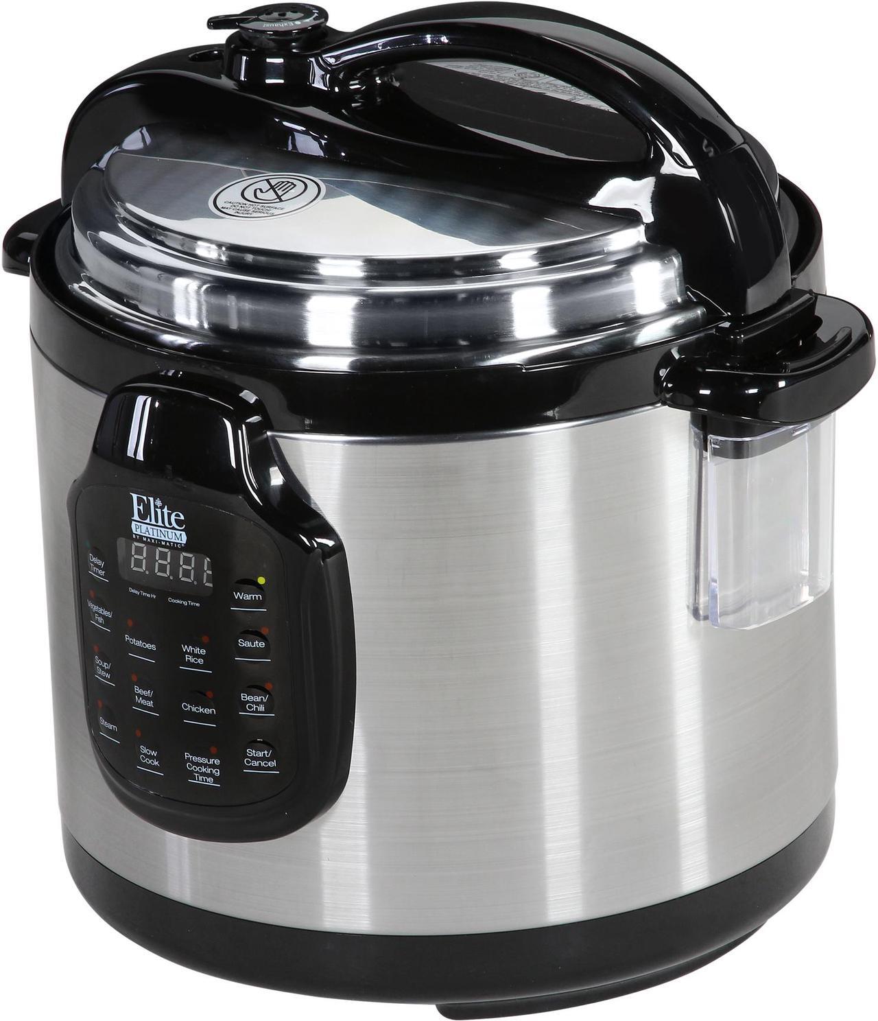 Alt view image 5 of 13 - Maxi-Matic Elite EPC-678SS Platinum 6 Qt. 11-Function Digital Pressure Cooker with Stainless Steel Pot