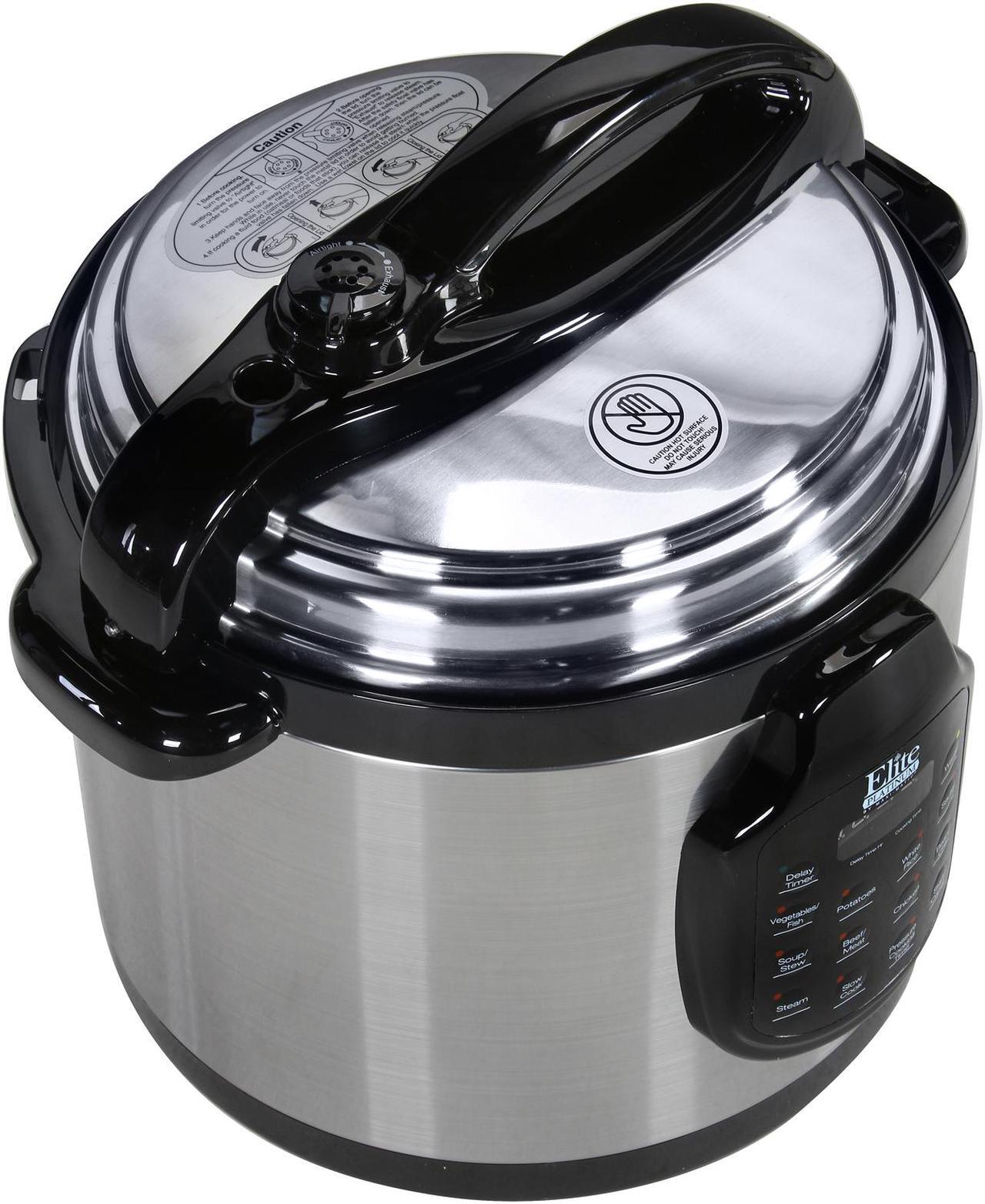 Alt view image 10 of 13 - Maxi-Matic Elite EPC-678SS Platinum 6 Qt. 11-Function Digital Pressure Cooker with Stainless Steel Pot