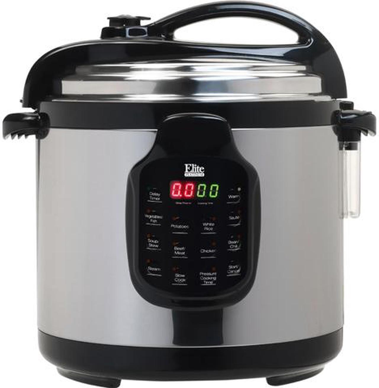 Alt view image 4 of 13 - Maxi-Matic Elite EPC-678SS Platinum 6 Qt. 11-Function Digital Pressure Cooker with Stainless Steel Pot