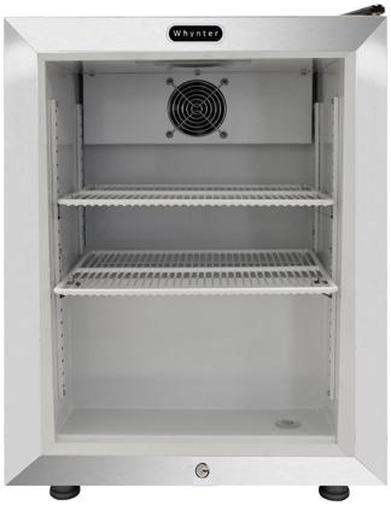 Alt view image 4 of 7 - CDF-177SB Whynter Energy Star Countertop Reach-In 1.8 cu. ft. Display Glass Door Freezer