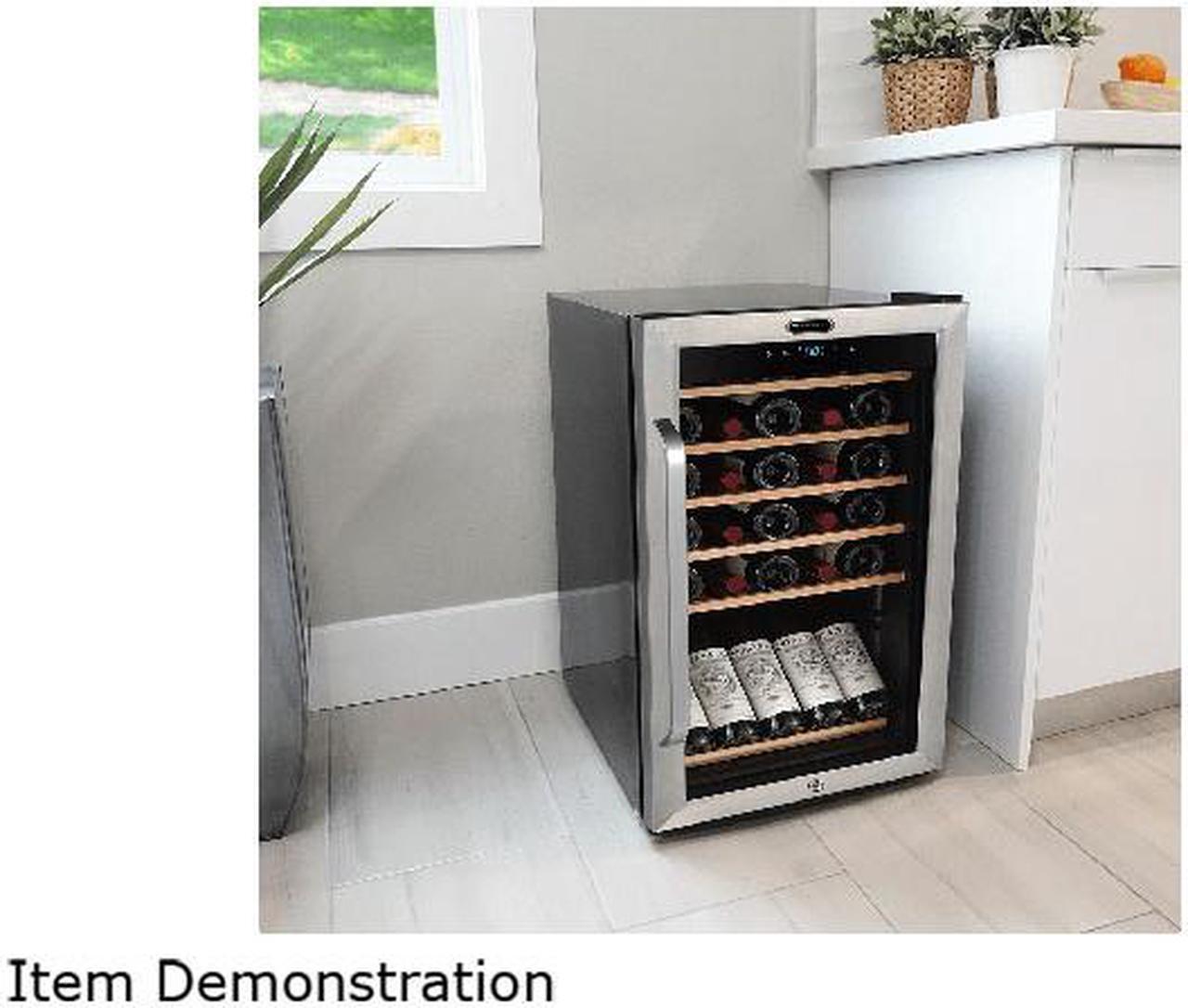 Alt view image 6 of 6 - FWC-341TS Whynter 34-Bottle Freestanding Stainless Steel Wine Refrigerator with Display Shelf and Digital Control