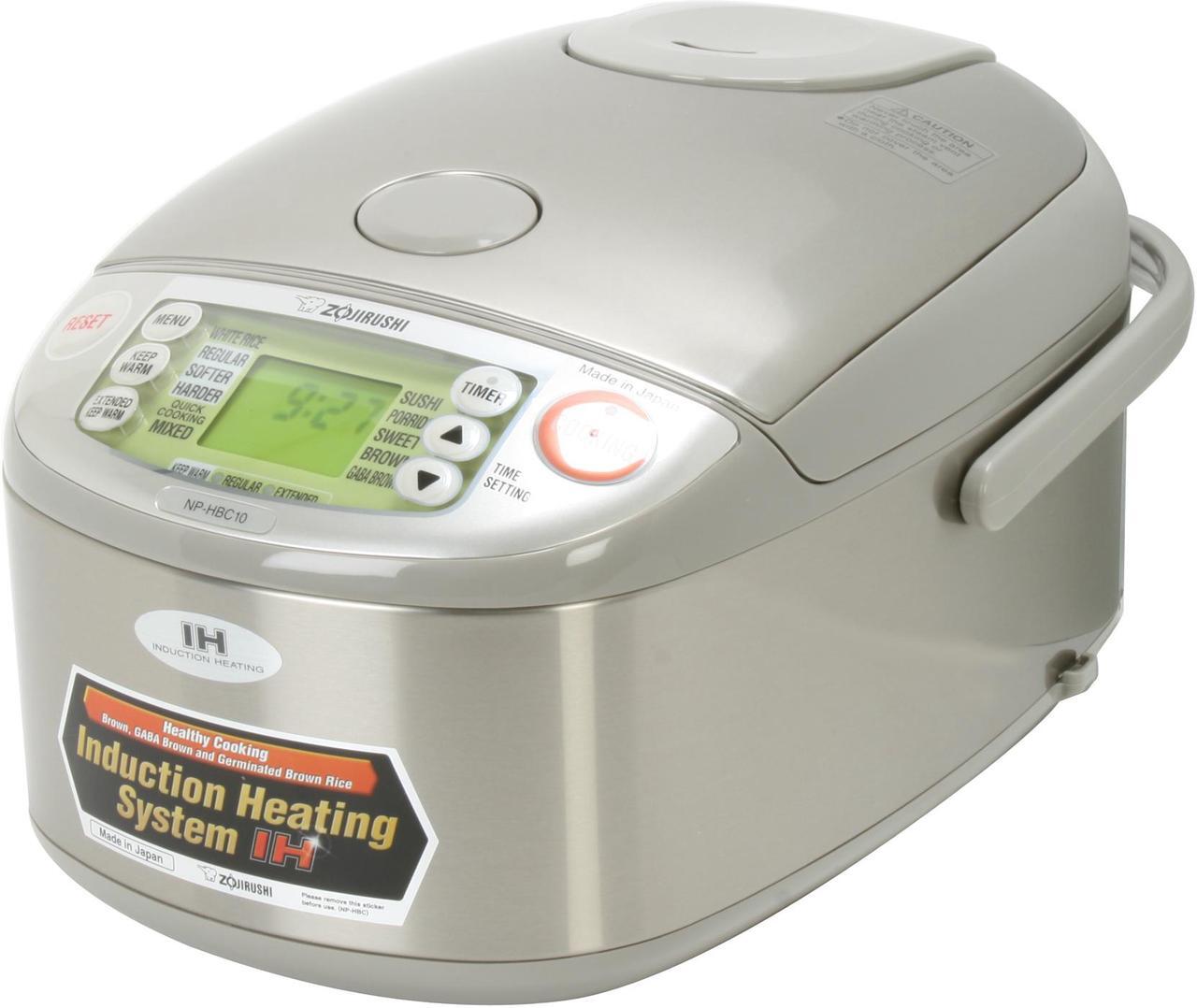 Main image of ZOJIRUSHI NP-HBC10 Stainless Steel 5.5 cups Induction Heating System Rice Cooker & Warmer