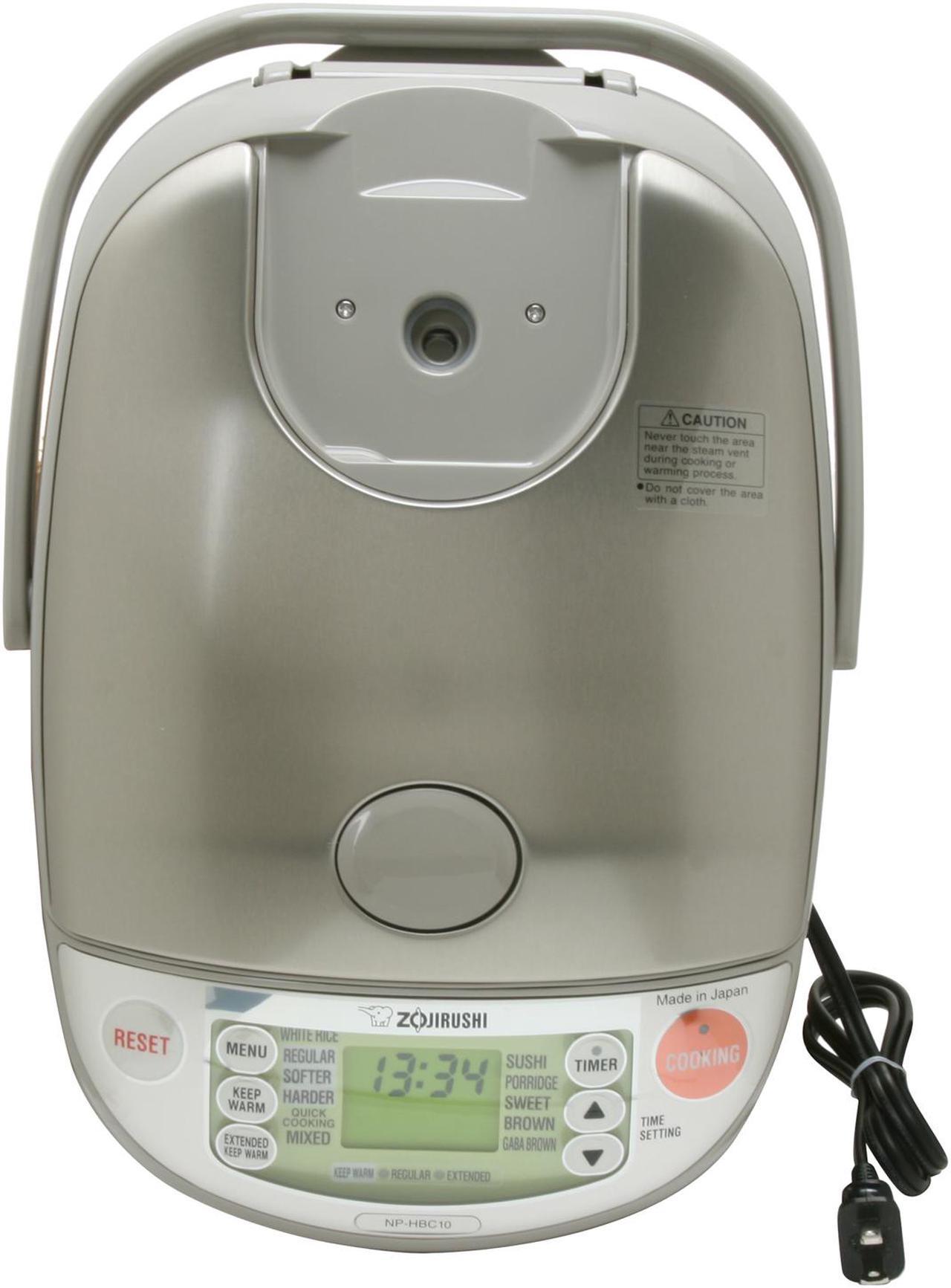 Alt view image 2 of 5 - ZOJIRUSHI NP-HBC10 Stainless Steel 5.5 cups Induction Heating System Rice Cooker & Warmer