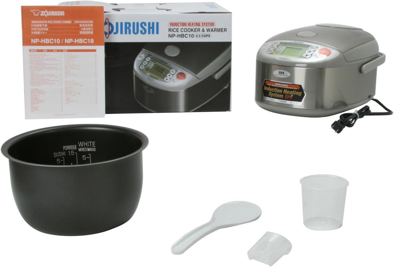 Alt view image 5 of 5 - ZOJIRUSHI NP-HBC10 Stainless Steel 5.5 cups Induction Heating System Rice Cooker & Warmer