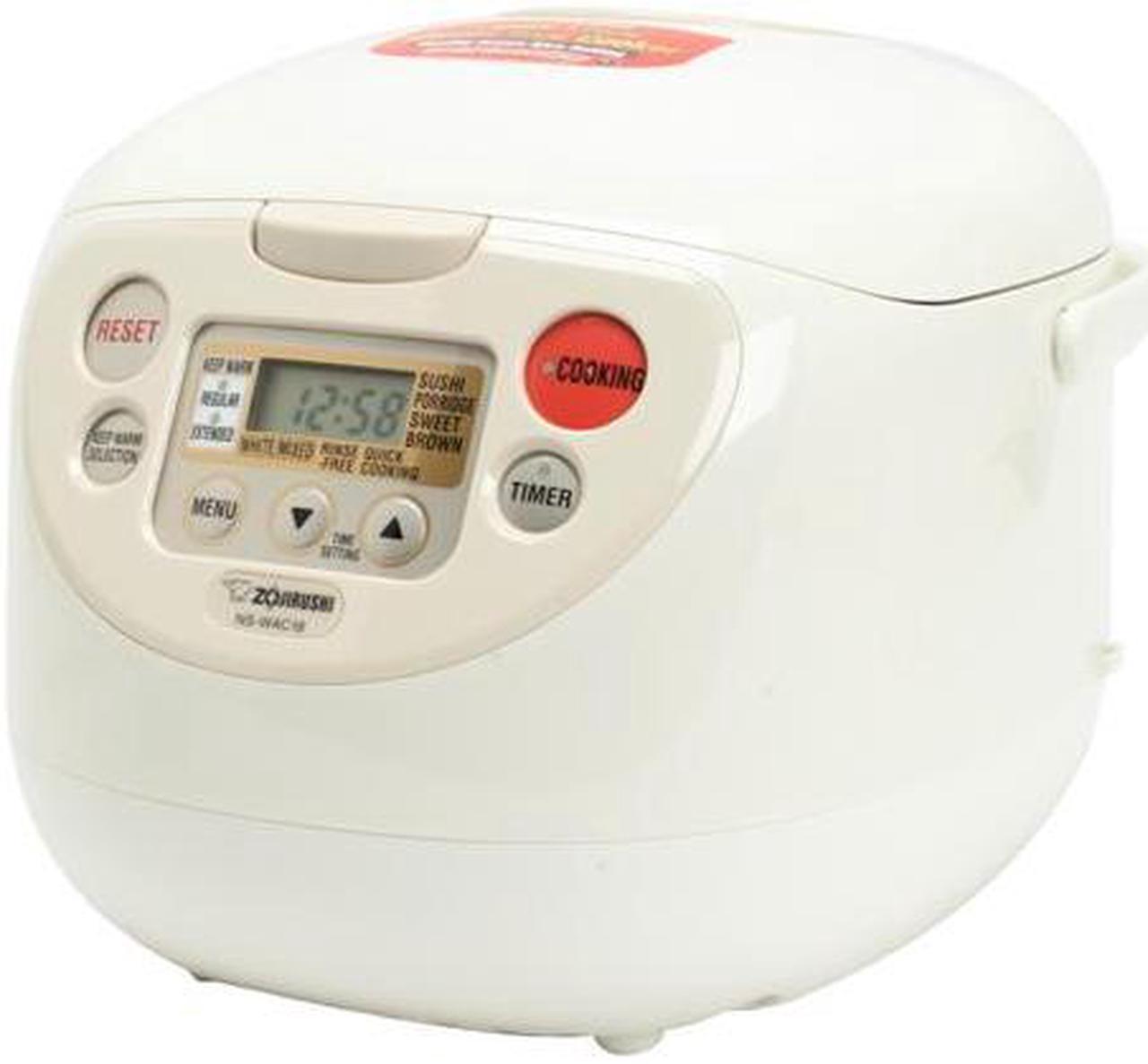 ZOJIRUSHI NS-WAC18 White Micom Rice Cooker & Warmer