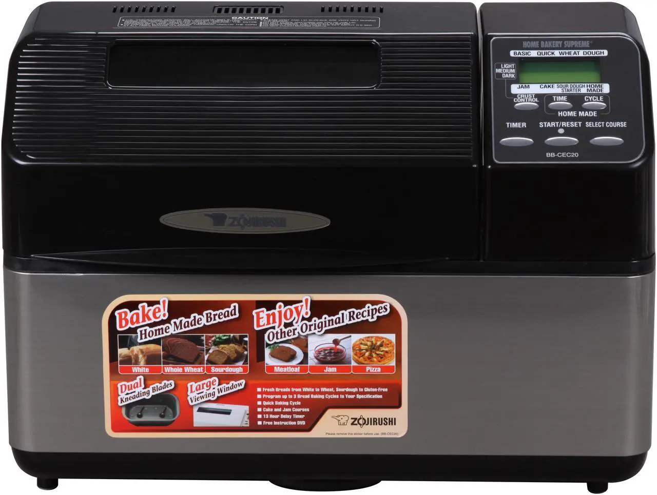 Main image of ZOJIRUSHI BB-CEC20-BA Home Bakery Supreme Breadmaker