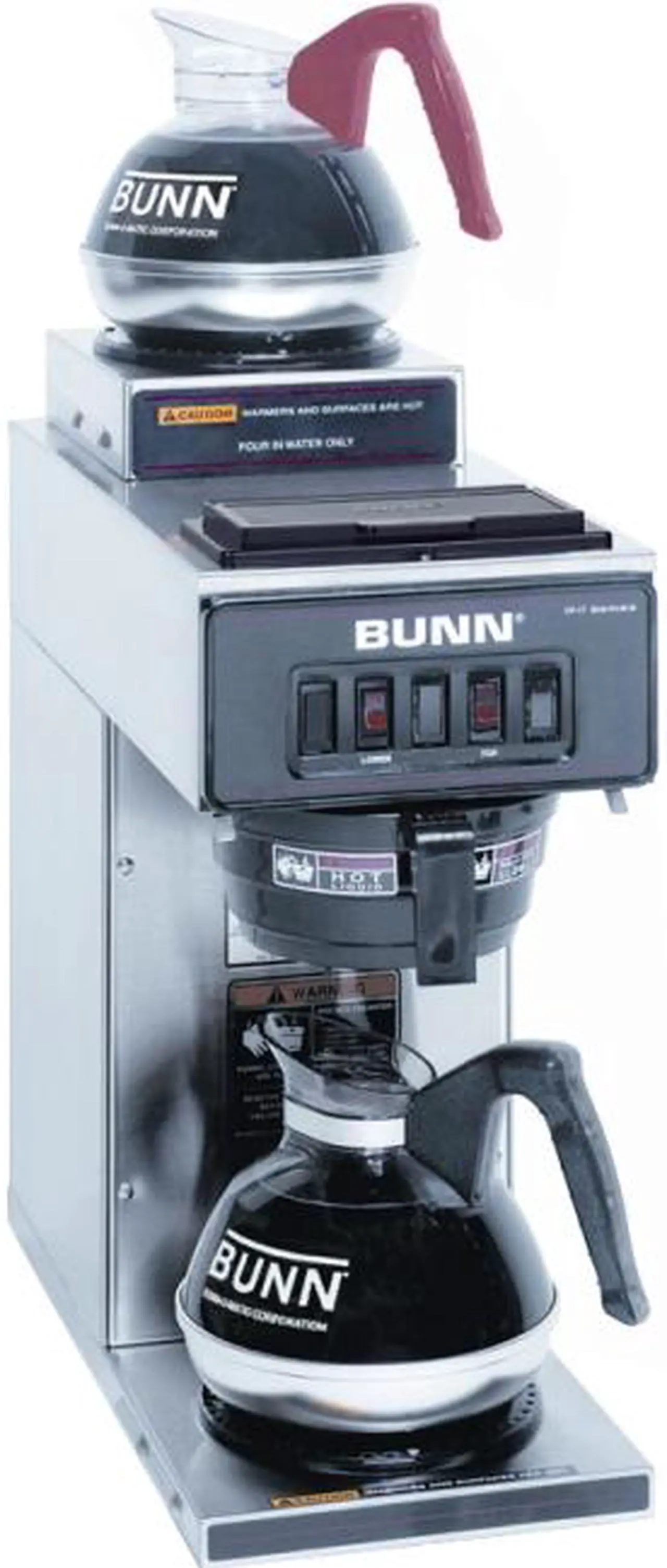 Main image of Bunn VP17-2 Commercial 12 Cup Pourover Coffee Brewer with 2 Warmers Black