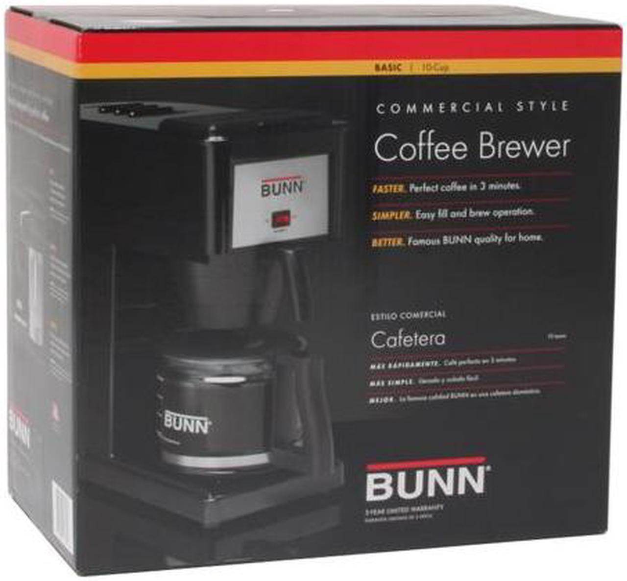 Alt view image 8 of 8 - BUNN GRB Velocity Brew 10-Cup Home Coffee Brewer, Black