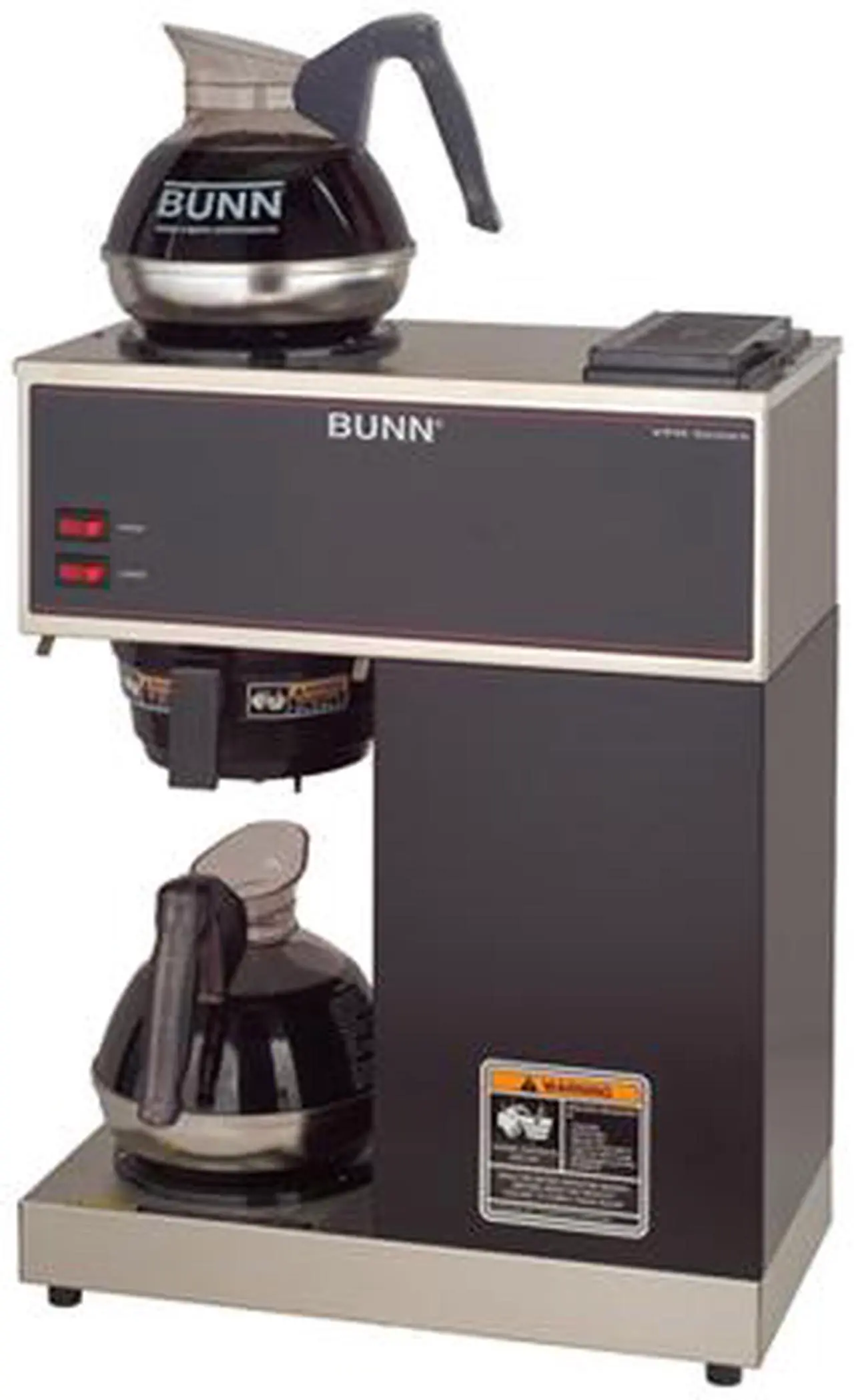 Main image of BUNN VPR APS Commercial Pour Over Air Pot Coffee Brewer, Black/Steel 33200.0010