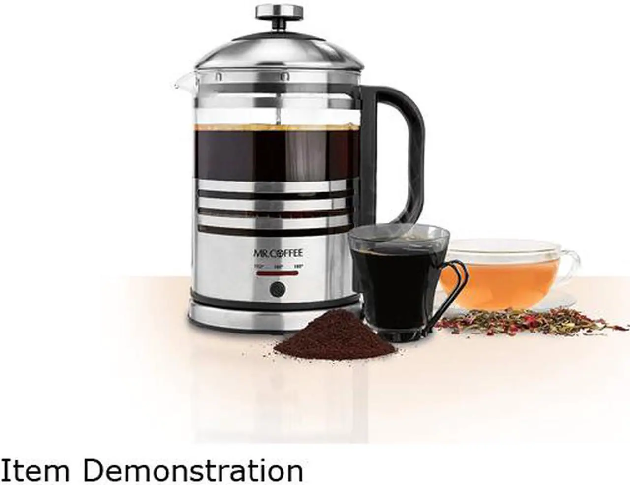 Alt view image 3 of 5 - MR. COFFEE BVMC-FPK33-RB 3-n-1 Best Electric French Press & Hot Water Kettle for rich-tasting Coffee, delicious tea and hot water