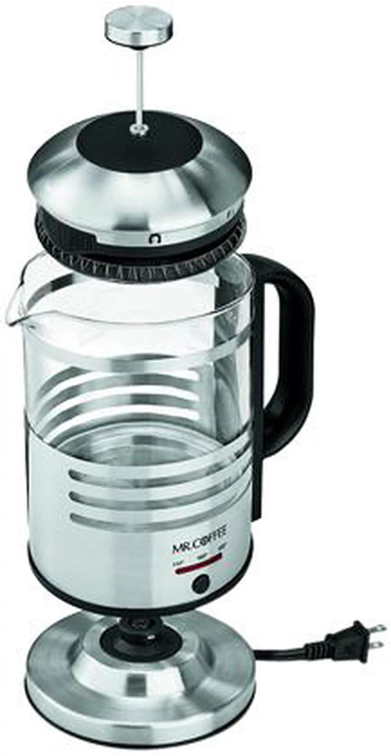 Alt view image 2 of 5 - MR. COFFEE BVMC-FPK33-RB 3-n-1 Best Electric French Press & Hot Water Kettle for rich-tasting Coffee, delicious tea and hot water
