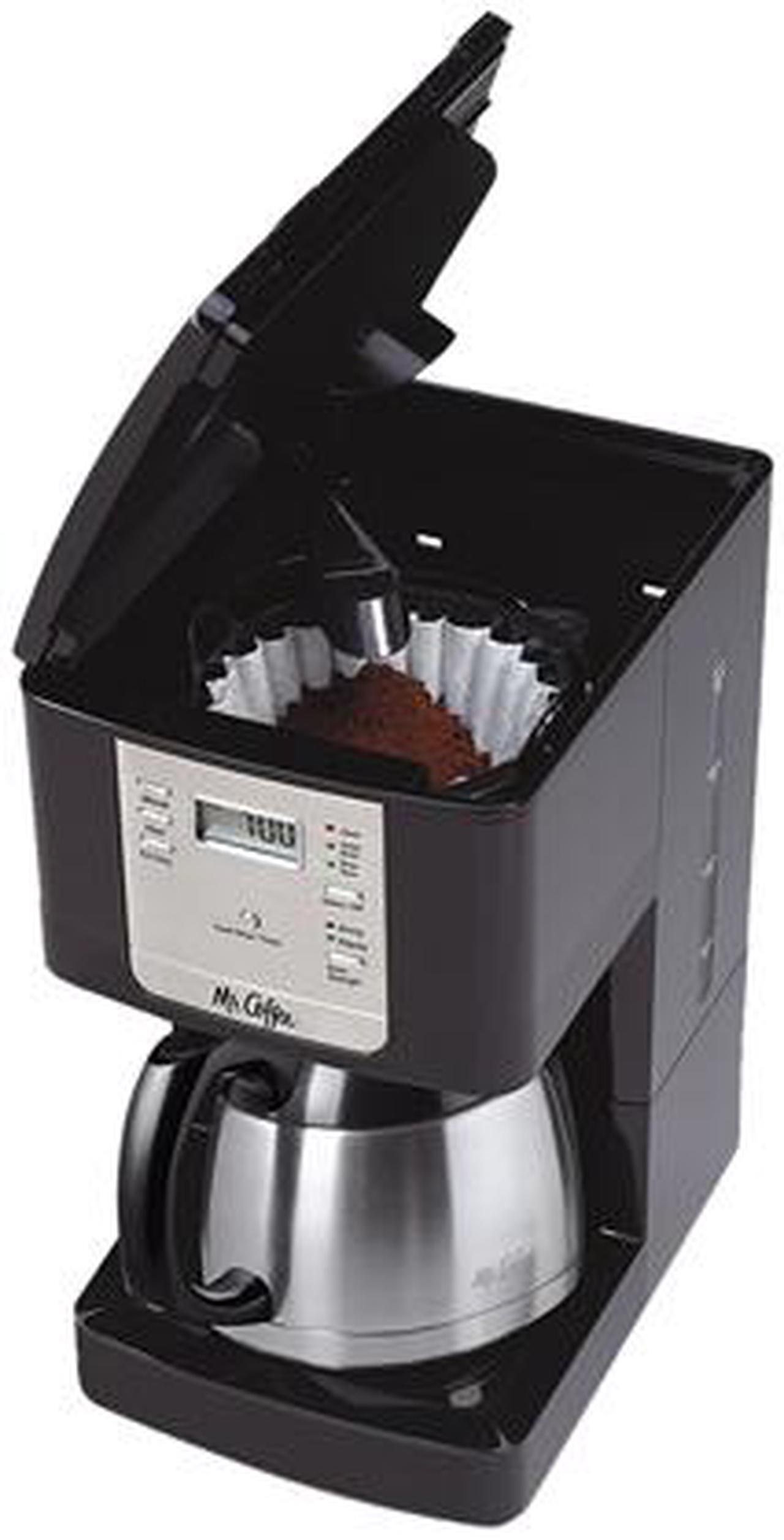 Alt view image 2 of 2 - MR. COFFEE JWTX85-RB Black Advanced Brew 8-Cup Programmable Coffee Maker with Thermal Carafe Black/Chrome
