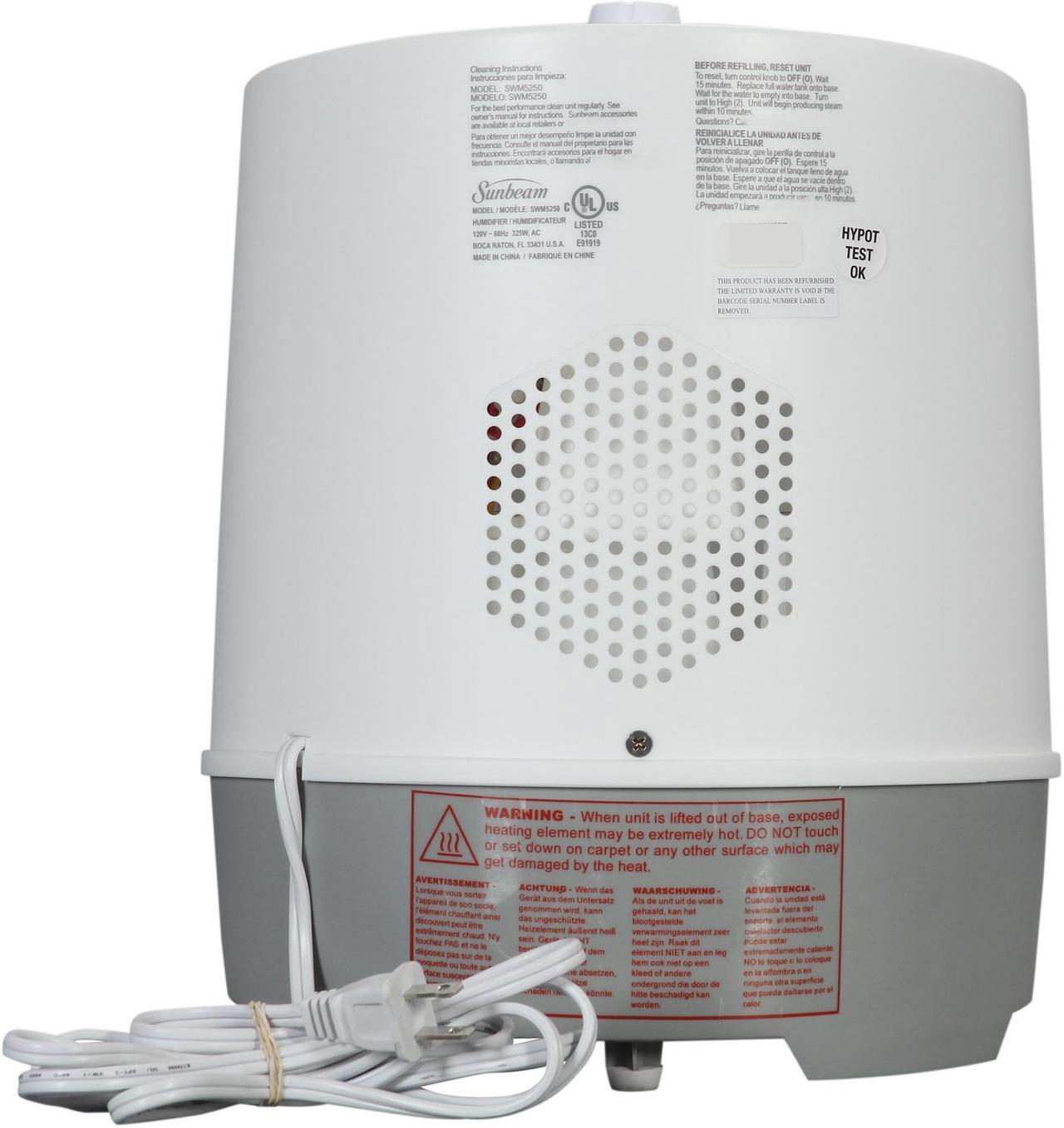 Alt view image 4 of 6 - Sunbeam SWM5250 Warm Mist Humidifier