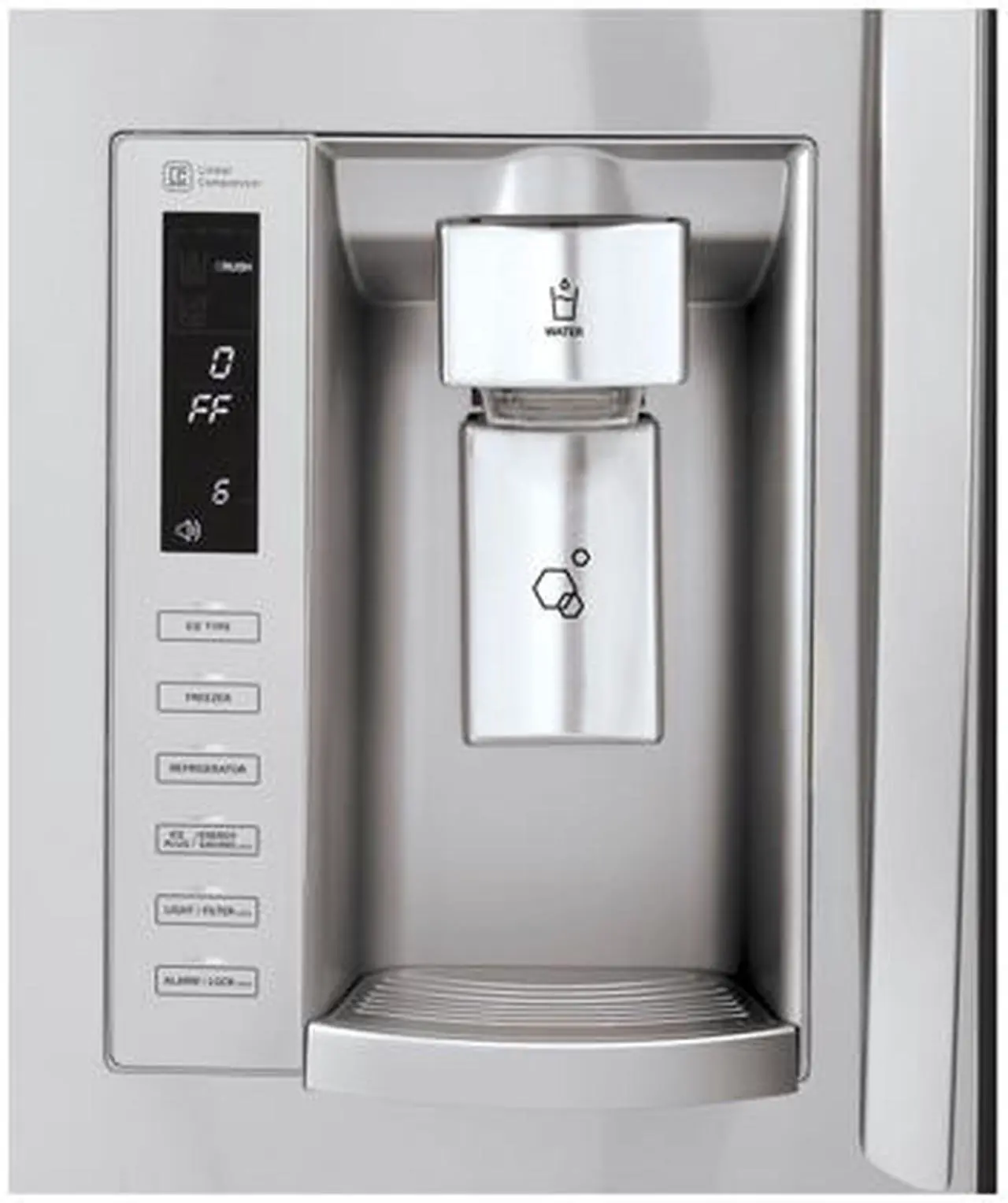 Alt view image 3 of 8 - LG 24.9 cu. ft. LG Refrigerator LFX25978ST Stainless Steel LFX25978ST