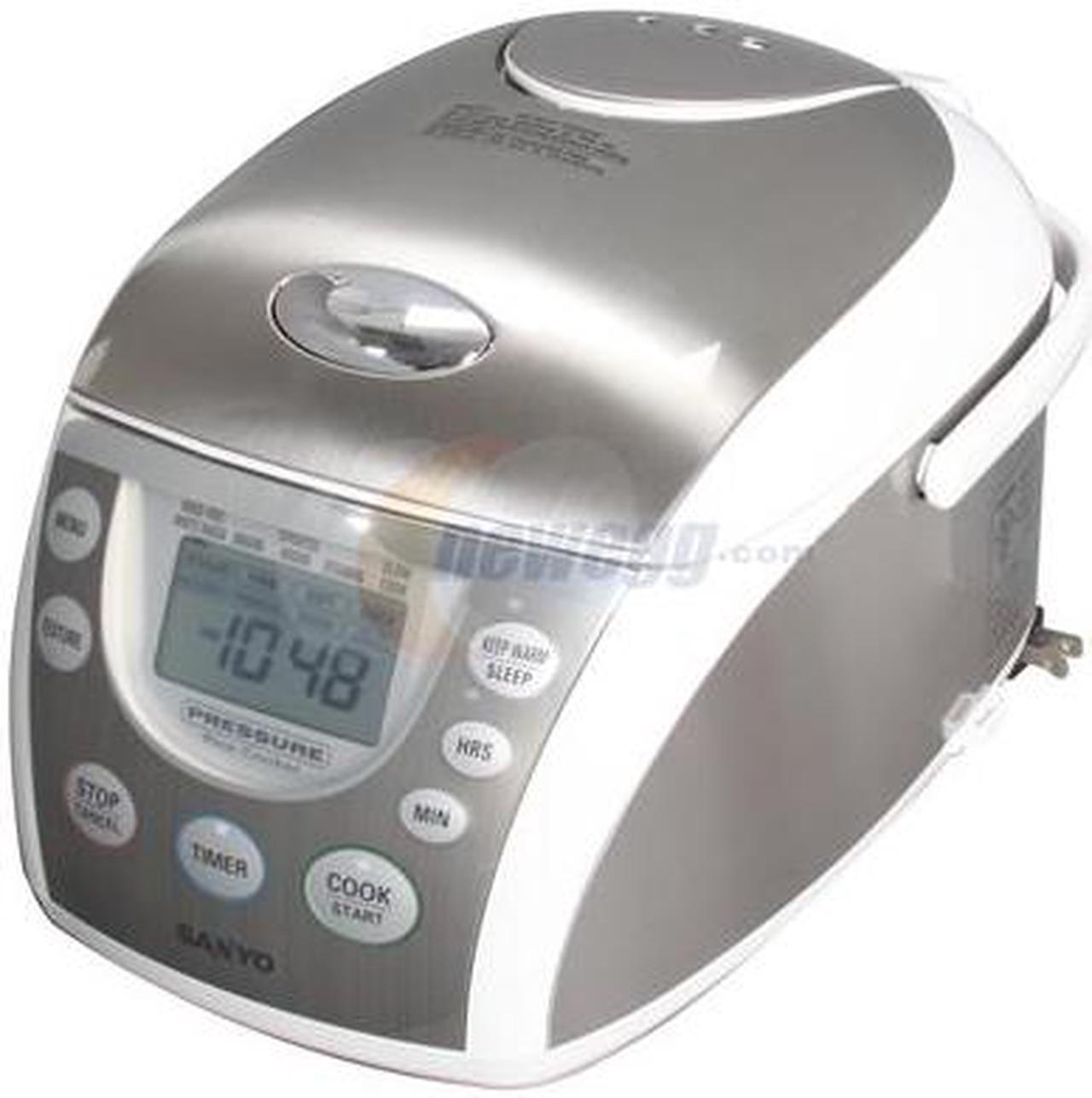 Main image of SANYO ECJ-PX50S Stainless Steel 5-Cup Pressure Rice Cooker & Steamer