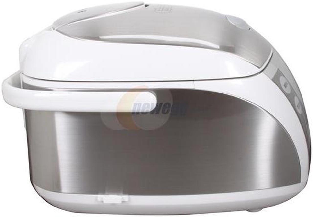Alt view image 3 of 6 - SANYO ECJ-PX50S Stainless Steel 5-Cup Pressure Rice Cooker & Steamer