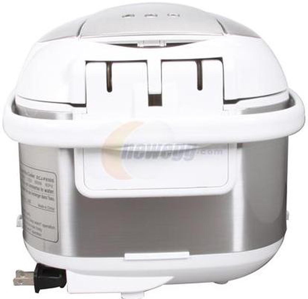 Alt view image 4 of 6 - SANYO ECJ-PX50S Stainless Steel 5-Cup Pressure Rice Cooker & Steamer