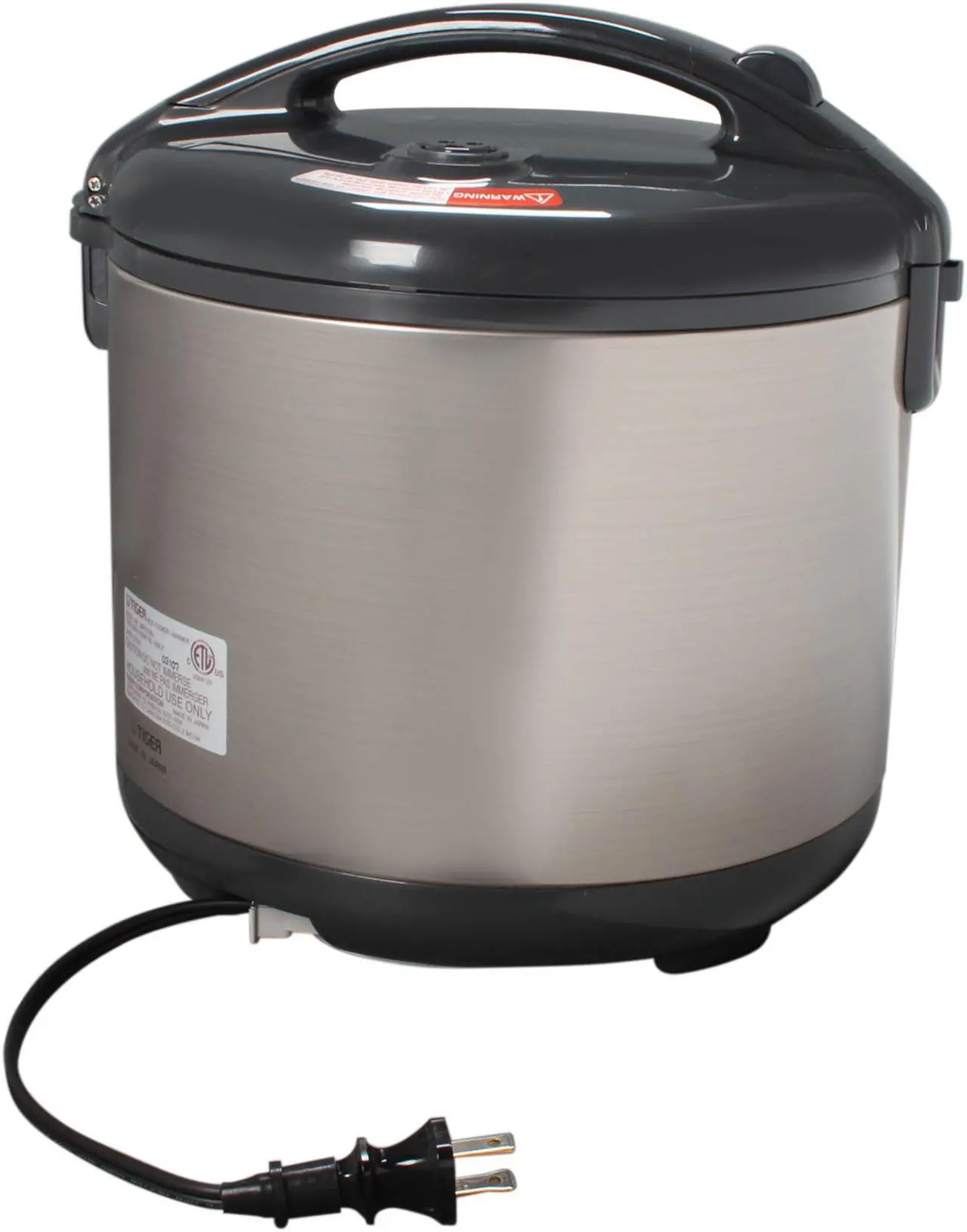 Alt view image 4 of 6 - Tiger JNP-S18U Rice Cooker and Warmer, Stainless Steel Gray, 20 Cups Cooked /10 Cups Uncooked