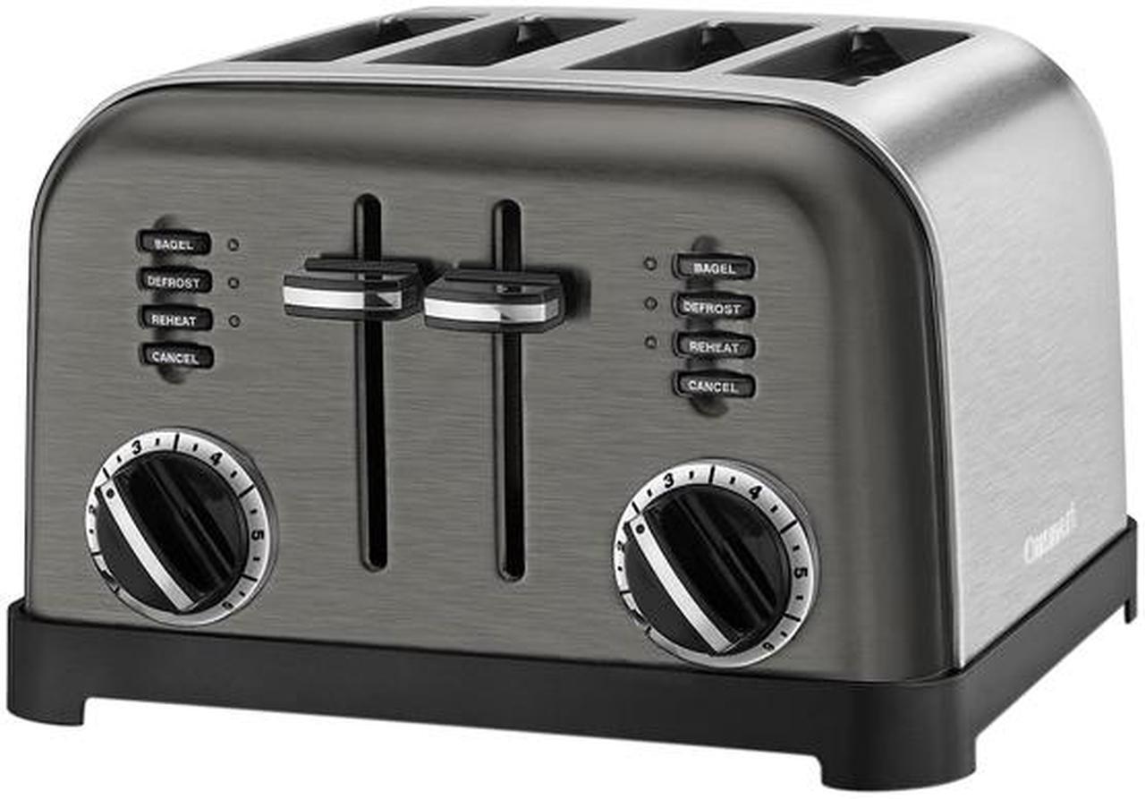 Alt view image 3 of 3 - Cuisinart CPT-180BKS 4 Slice Metal Classic Toaster, Black Stainless