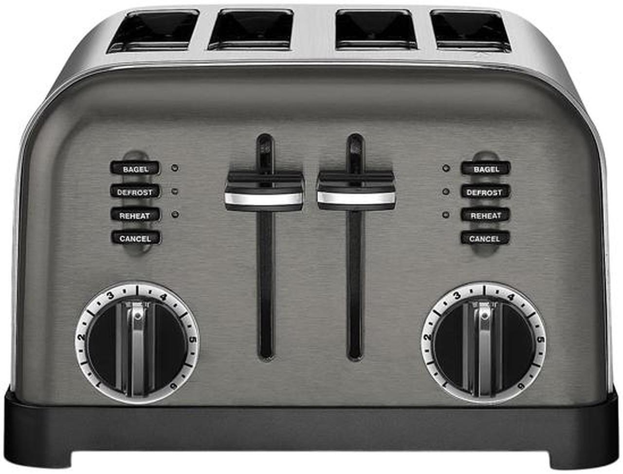 Alt view image 2 of 3 - Cuisinart CPT-180BKS 4 Slice Metal Classic Toaster, Black Stainless