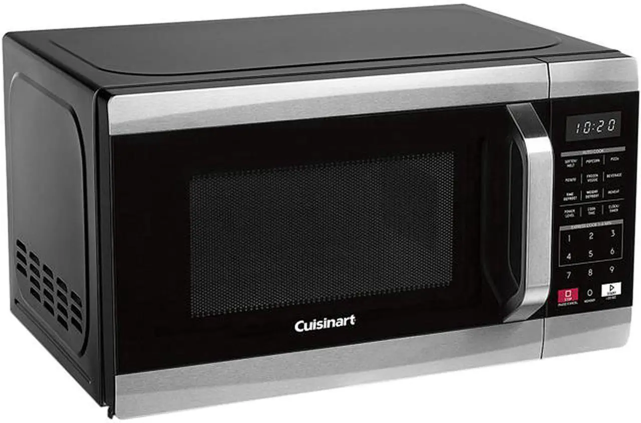 Main image of Cuisinart 700 Watts 0.7 cu. ft. 700-Watt Countertop microwave in Black and Stainless Steel CMW-70 Black and Stainless Steel