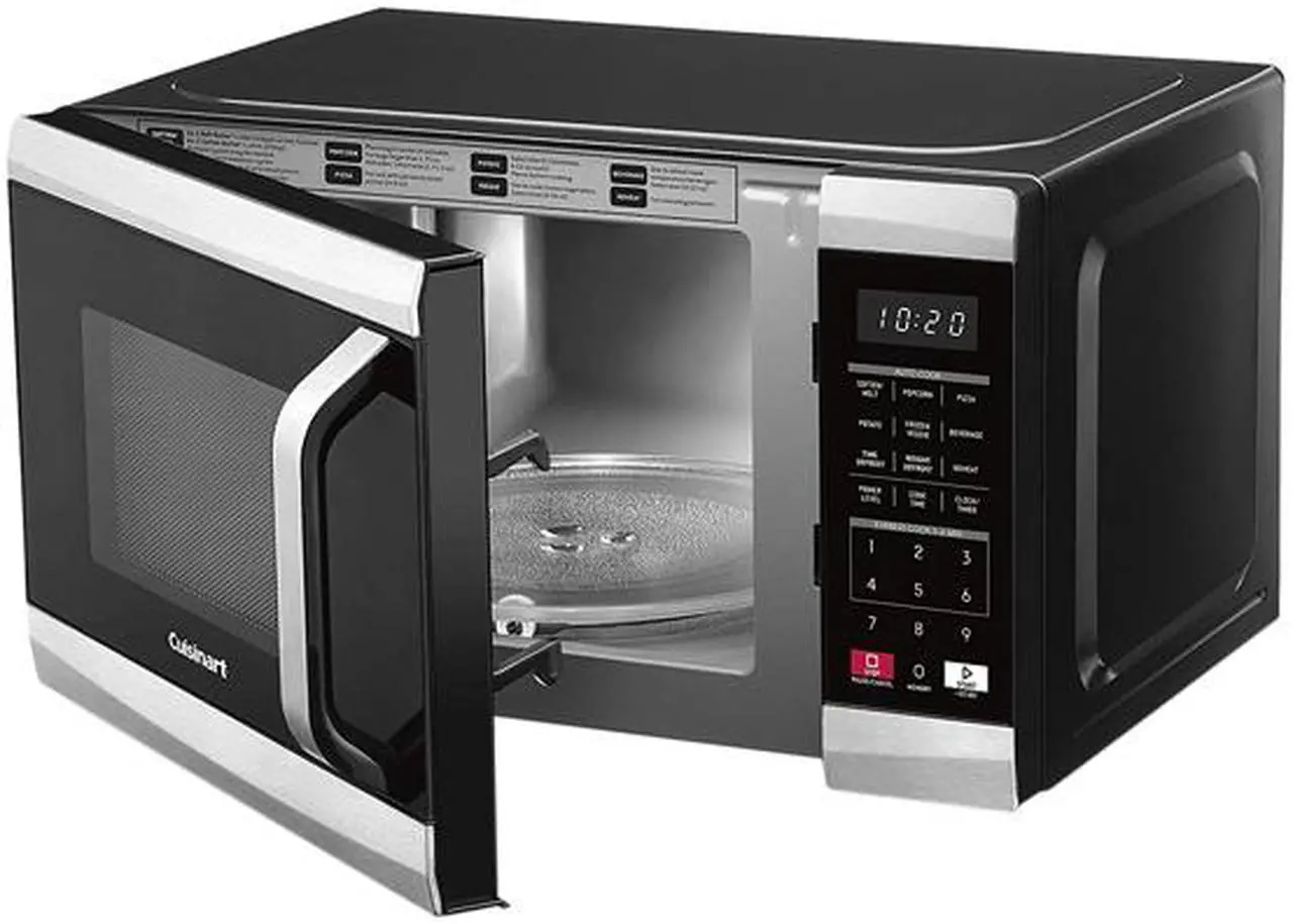 Alt view image 4 of 5 - Cuisinart 700 Watts 0.7 cu. ft. 700-Watt Countertop microwave in Black and Stainless Steel CMW-70 Black and Stainless Steel