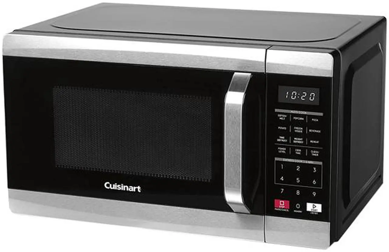 Alt view image 3 of 5 - Cuisinart 700 Watts 0.7 cu. ft. 700-Watt Countertop microwave in Black and Stainless Steel CMW-70 Black and Stainless Steel