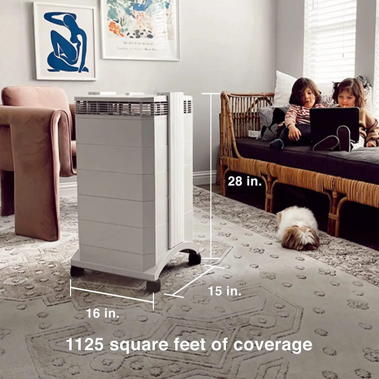 Alt view image 6 of 8 - IQAir HealthPro Plus Air Purifier - Medical Grade HyperHEPA filter for home large room up to 1125 sq ft - for Viruses, Bacteria, Allergens, Asthma Triggers, Smoke, Mold, Pets, Dust, Odor, Swiss Made