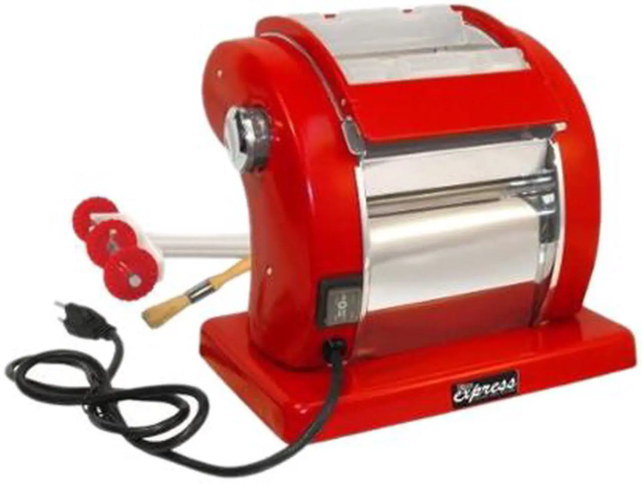 Alt view image 2 of 2 - WestonSupply 01-0601-W Red Roma Express Electric Pasta Machine 2 Speeds
