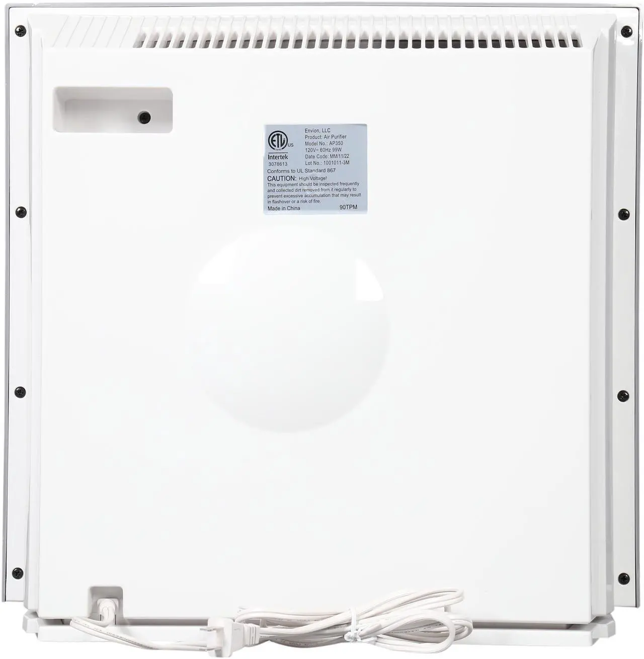 Alt view image 5 of 8 - Allergy Pro 350 True Hepa Filtration Air Purifier w/ Built-In Ionizer