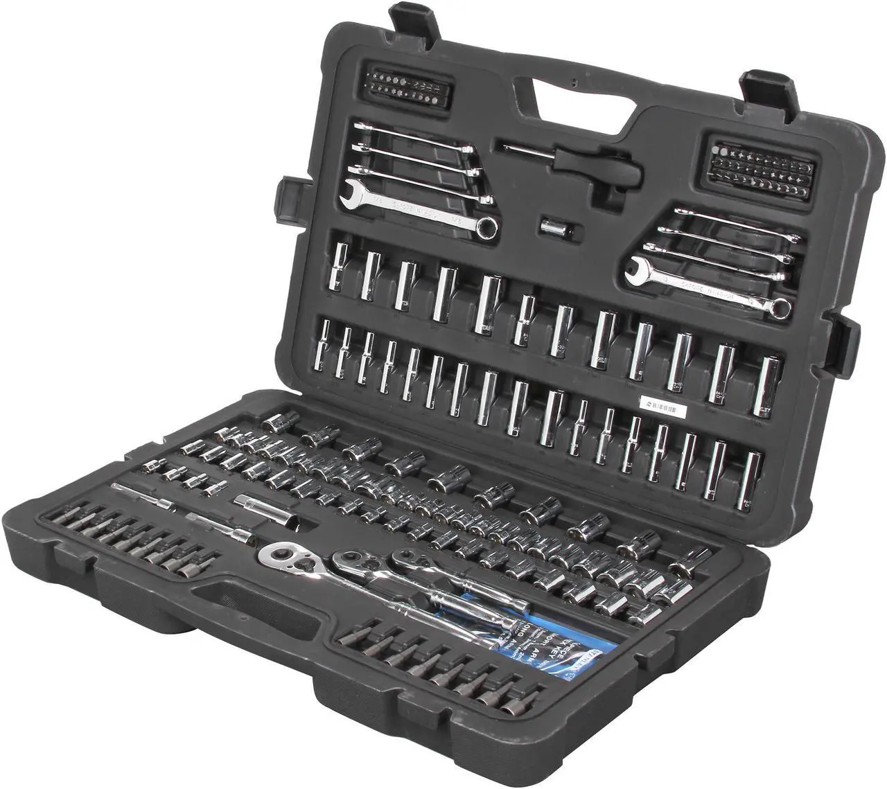 Main image of Stanley STMT71654 201-Piece Mechanics Tool Set / wrenches / Regular Sockets / Deep sockets / Round Head Ratchets