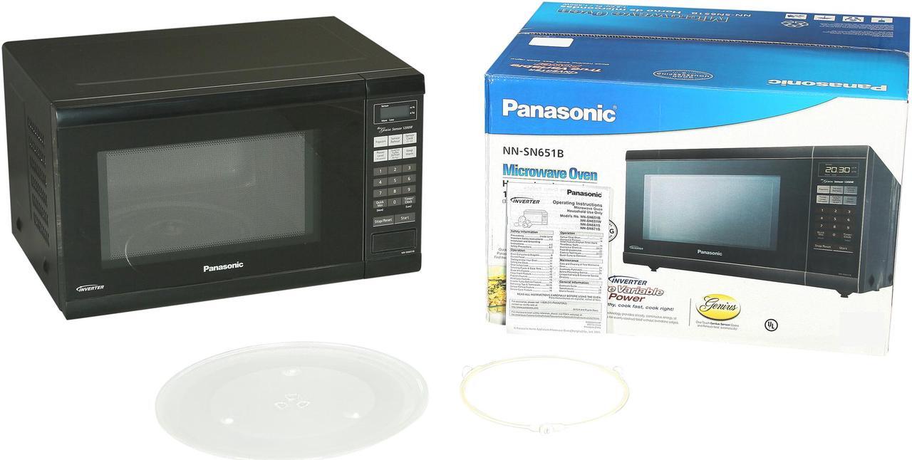 Alt view image 6 of 6 - Panasonic Microwave Oven NN-SN651B 1.2 Cu. Ft Countertop Microwave with Inverter Technology