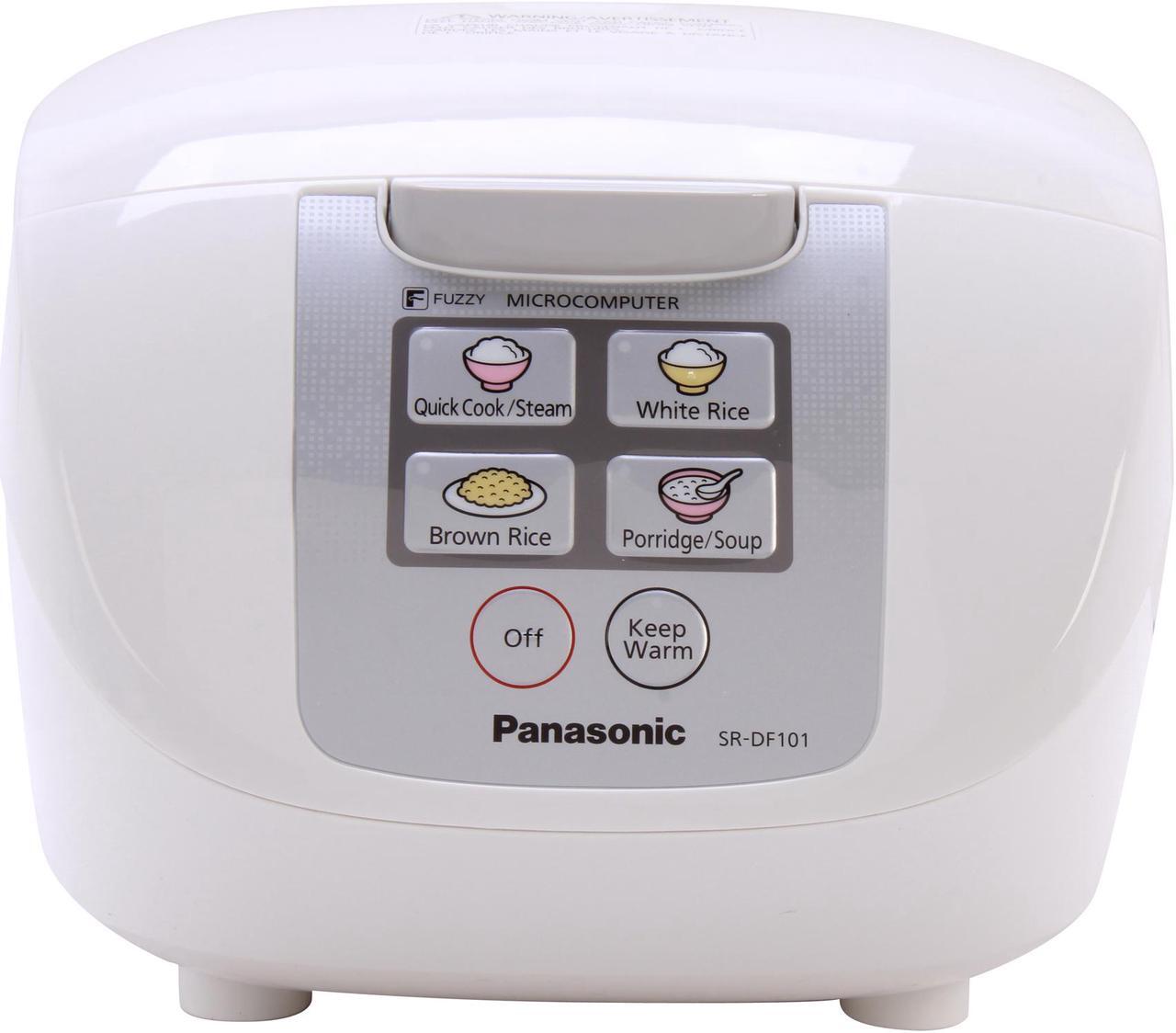 Alt view image 2 of 6 - Panasonic SR-DF101 Microcomputer Controlled Fuzzy Logic 5 Cups (Uncooked)/10 Cups (Cooked) Rice Cooker with One Touch Cooking