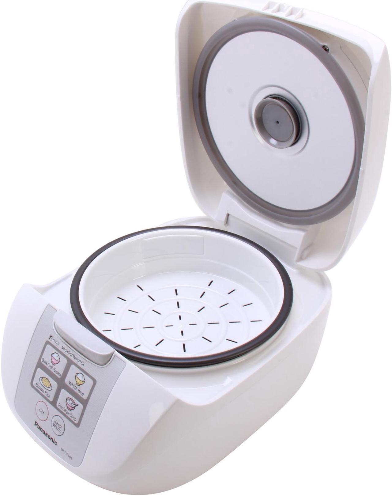 Alt view image 5 of 6 - Panasonic SR-DF101 Microcomputer Controlled Fuzzy Logic 5 Cups (Uncooked)/10 Cups (Cooked) Rice Cooker with One Touch Cooking