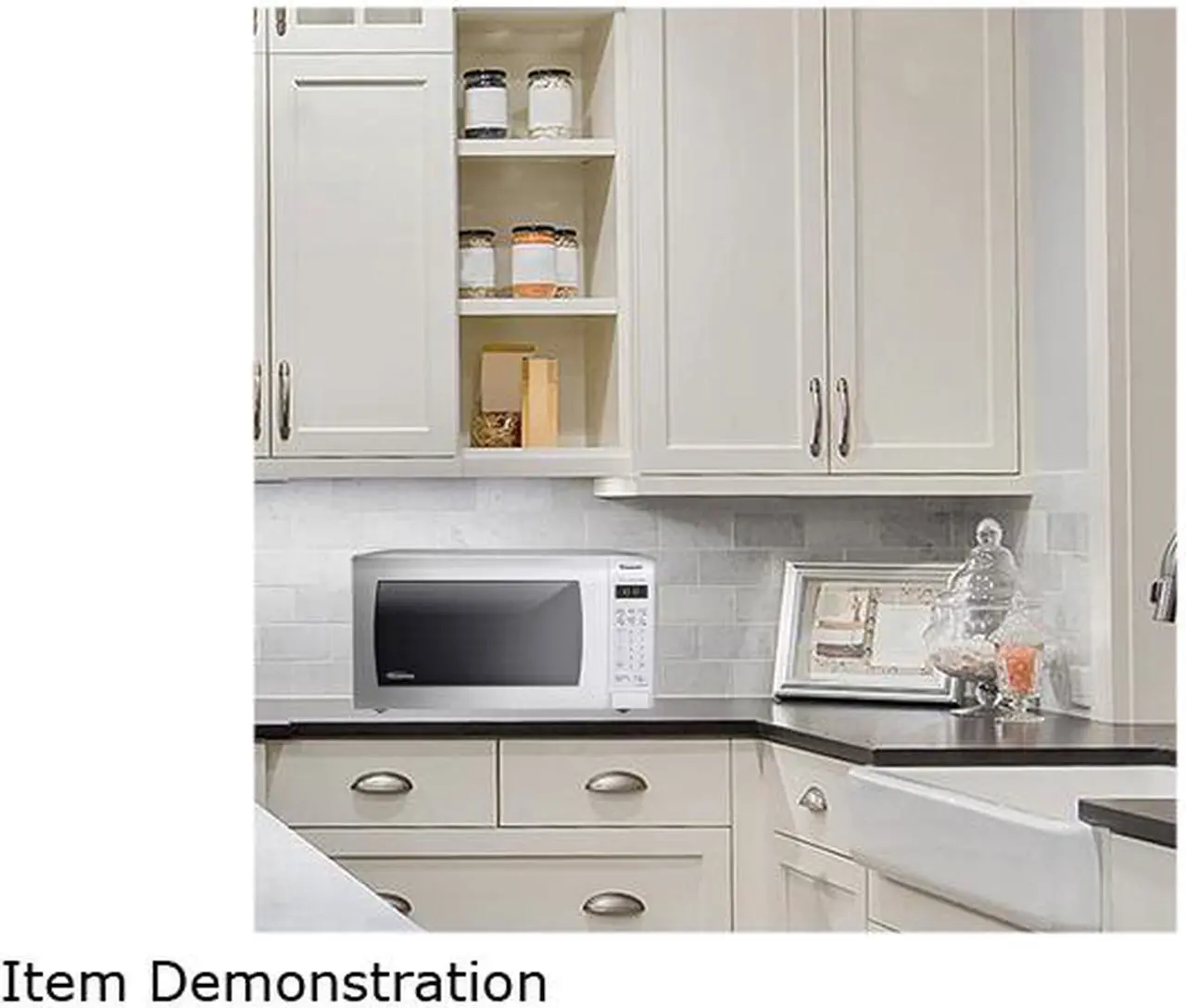 Alt view image 2 of 10 - Panasonic 1.6 Cu. Ft. Countertop Microwave Oven with Inverter Technology, White NN-SN736W