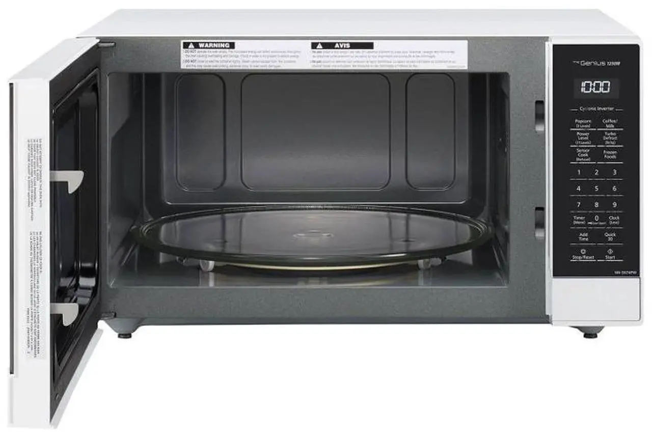 Alt view image 4 of 4 - Panasonic NN-SN74PWH Microwave with Cyclonic Inverter 1.6 Cu. Ft. in White