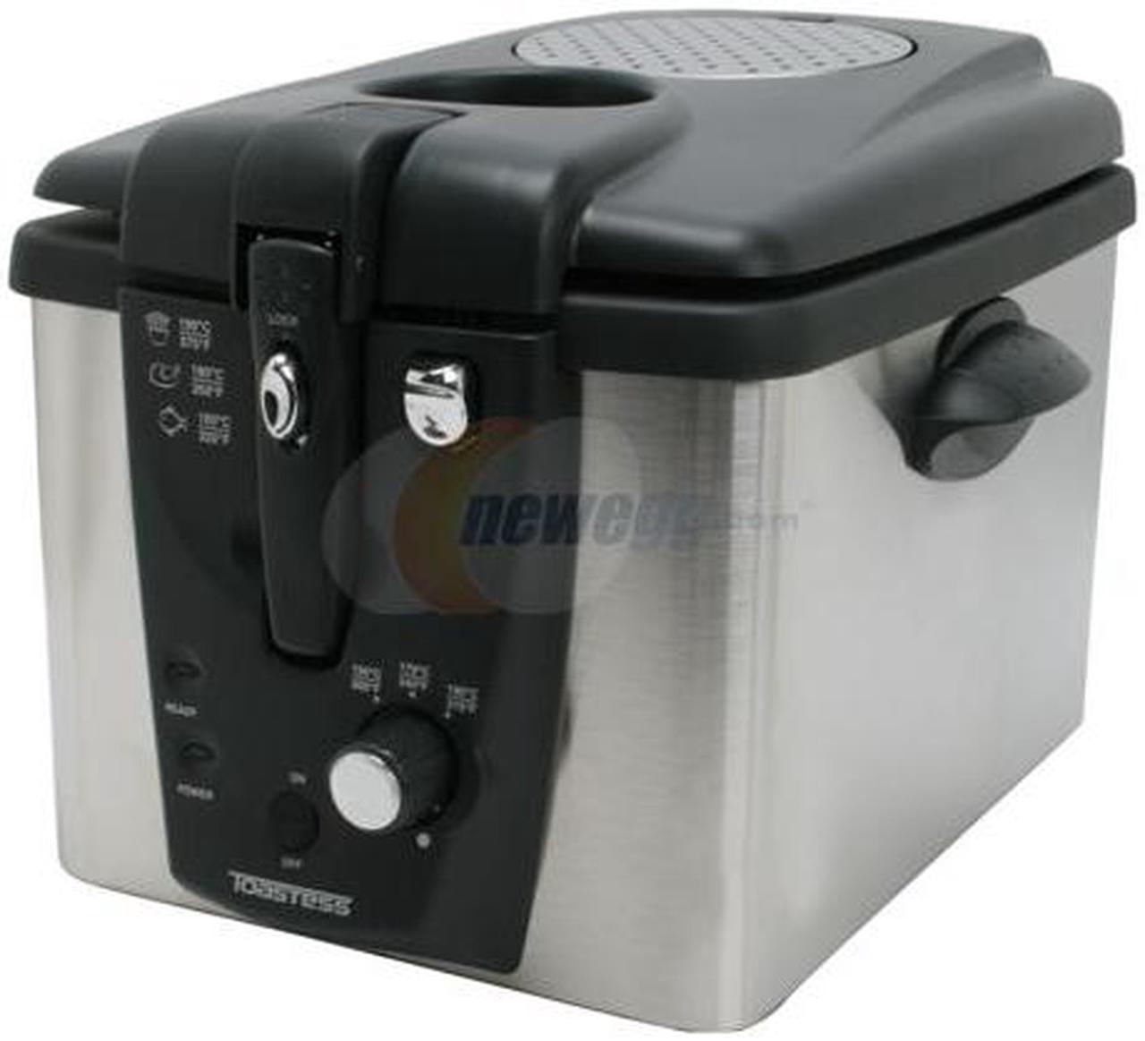 TOASTESS TDF-400 Silhouette Stainless Steel Easy Clean Deep Fryer