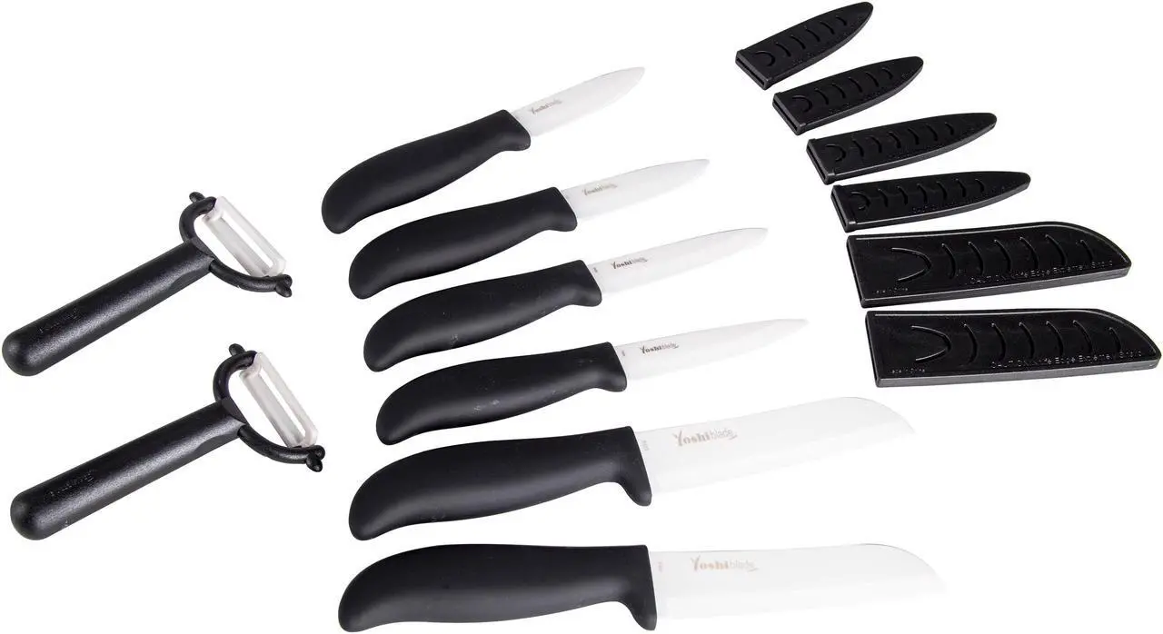 Main image of Yoshi YoshiDLX Blade 8 Piece Ceramic Knife Set