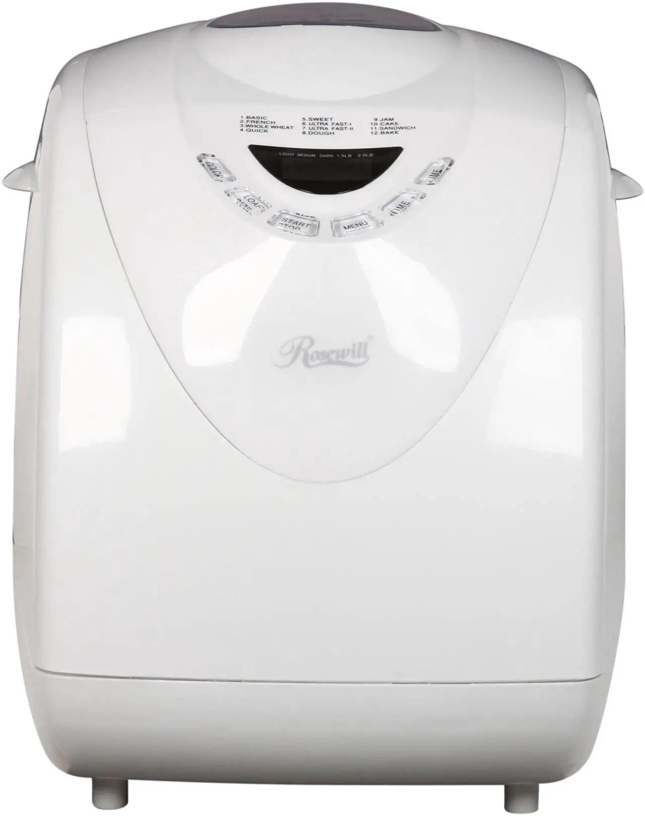 Alt view image 2 of 7 - Rosewill R-BM-01 2-Pound Programmable Bread Maker, White