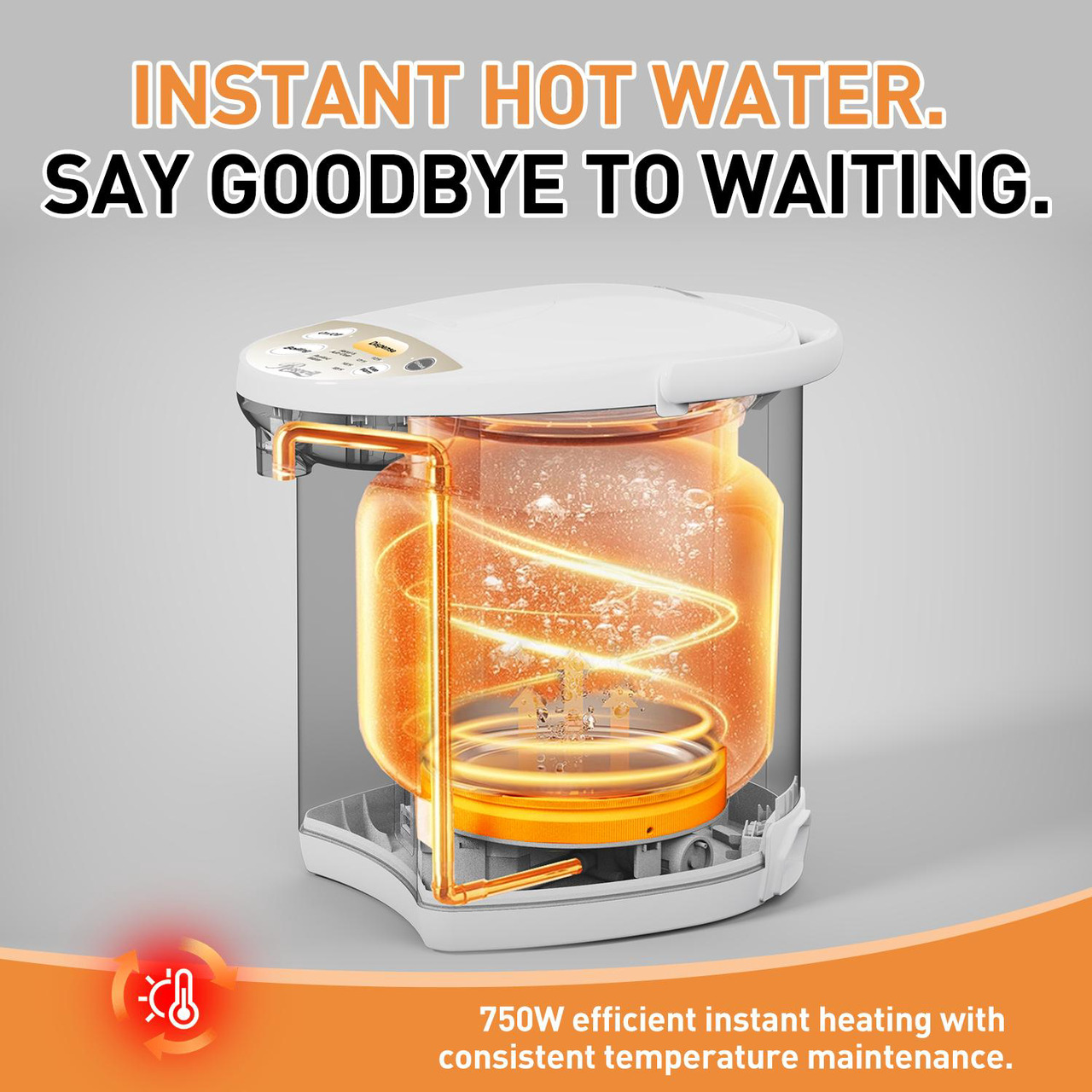 Open Box: Rosewill Electric Hot Water Boiler and Warmer, Hot Water Dispenser with Night light, Dual Dispense Speed, Stainless Steel, 4.0-Liter (1 Gallon),RHAP-16001 - Newegg.com - Open Box condition - Image 13