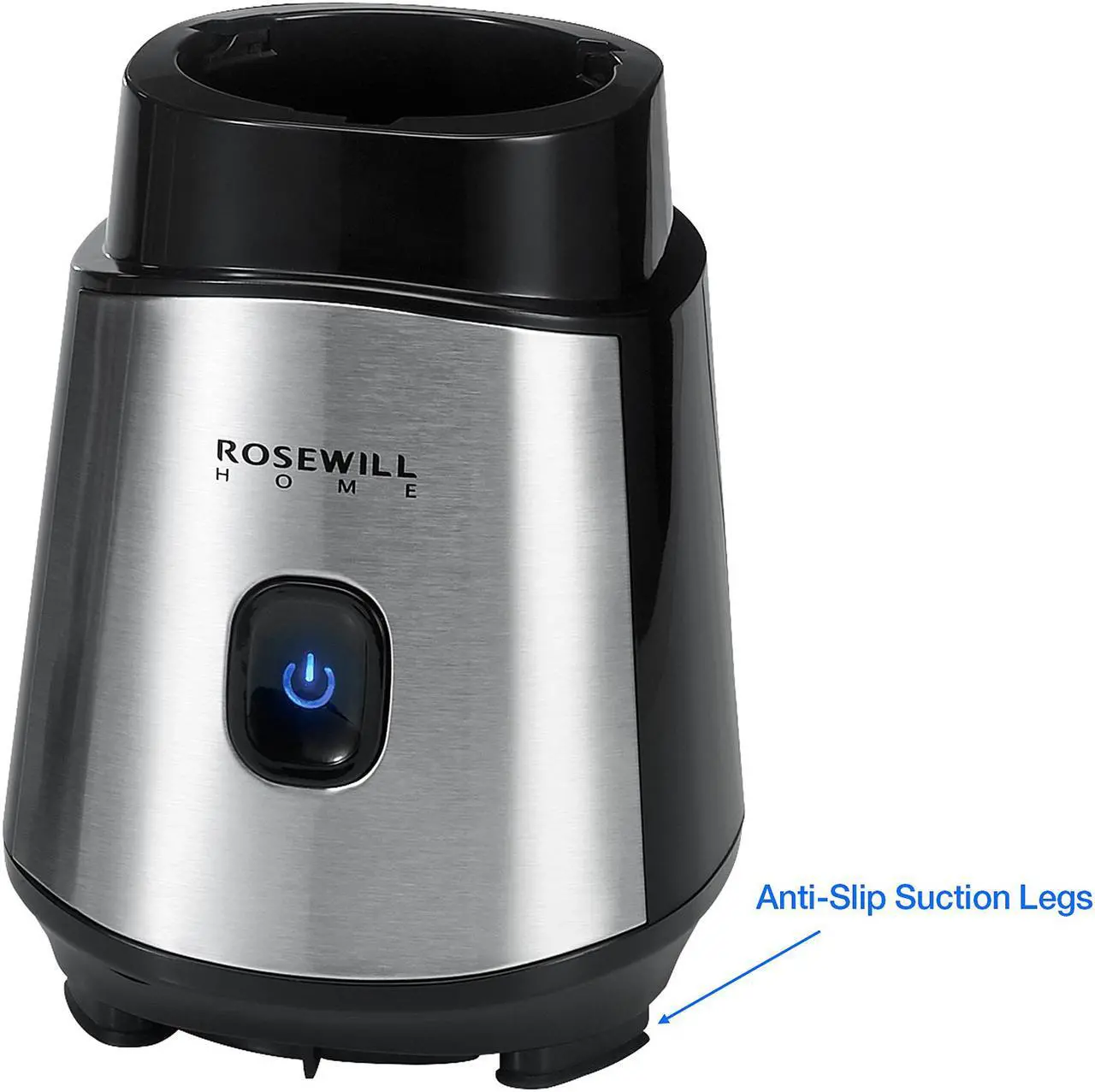 Alt view image 8 of 16 - Rosewill Single Server Blender with Vacuum Bottle, Portable Personal Size Juicer Smoothie Blender | 300 Watt Motor | 20 oz BPA-Free Dishwasher Safe Tritan Stainless Steel Blades - RHBL-18001