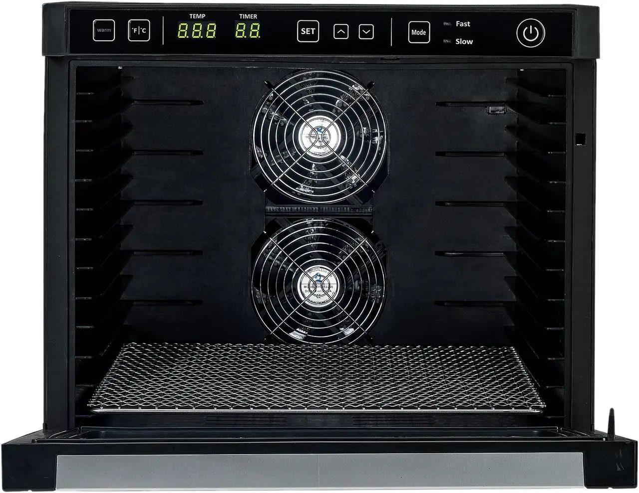 Alt view image 4 of 7 - Rosewill Food Dehydrator Machine, 6-Tray Dehydrating Racks, Electric Dehydrator 2 Speeds Settings and Dual Fans for Fast Drying Fruit, Meat, Jerky - RHFD-18001