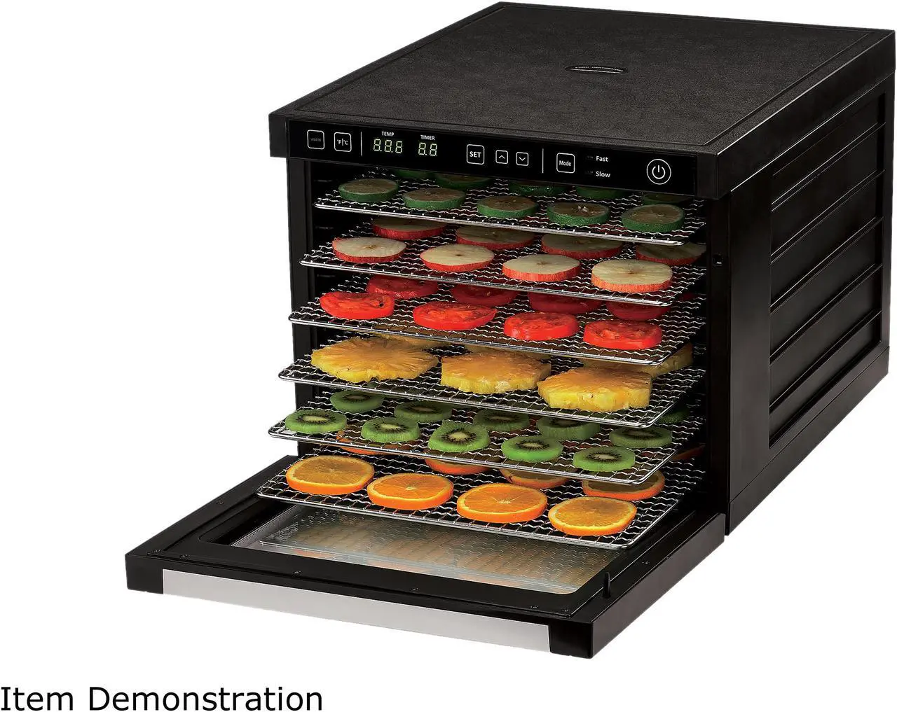 Alt view image 3 of 7 - Rosewill Food Dehydrator Machine, 6-Tray Dehydrating Racks, Electric Dehydrator 2 Speeds Settings and Dual Fans for Fast Drying Fruit, Meat, Jerky - RHFD-18001