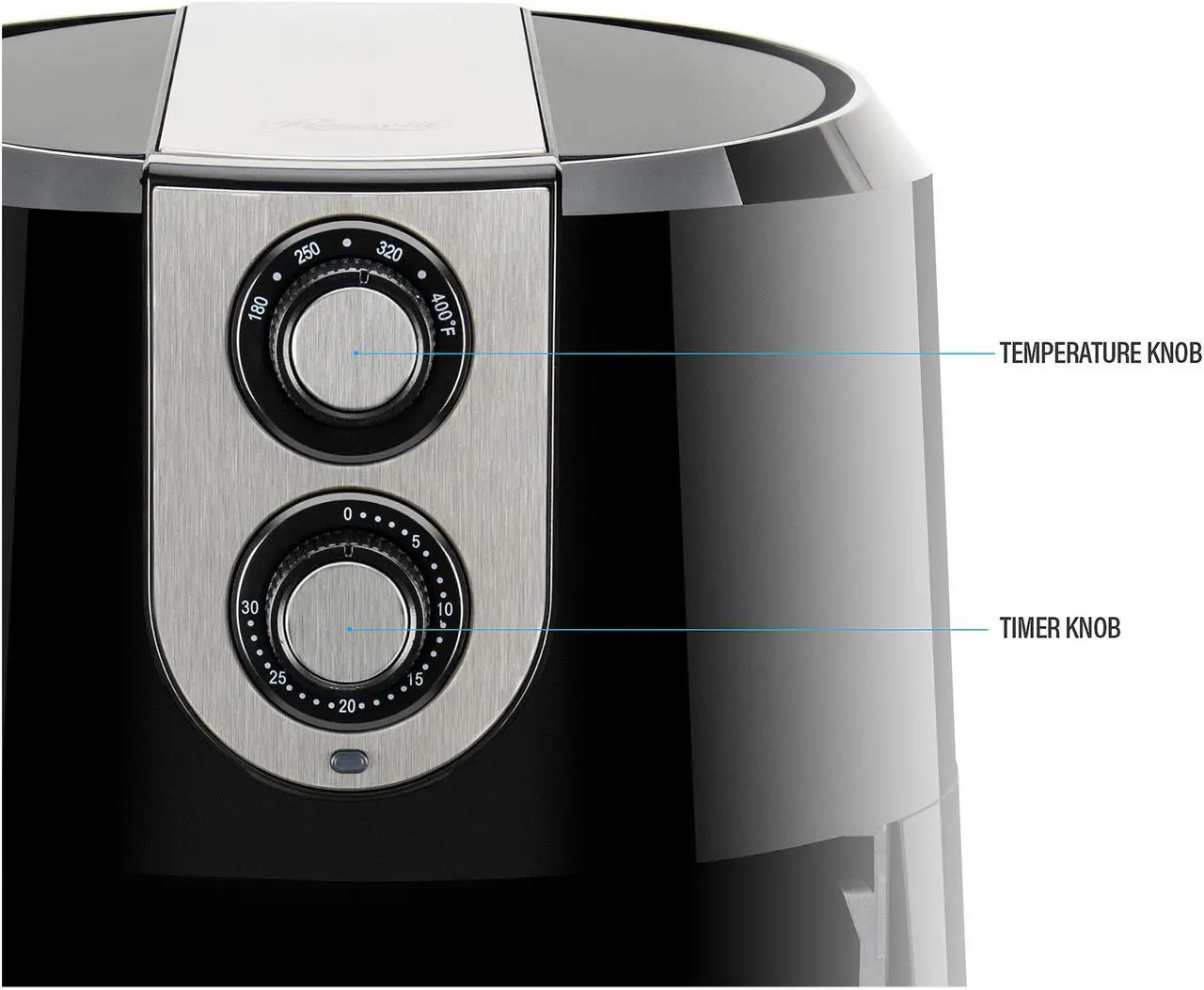 Alt view image 5 of 8 - Rosewill 5.8-Qt XL Air Fryer, Healthy Cooking, Oil-Less, 1800W, 180 to 400 Temperature Range, 30-Minute Timer, Dishwasher Safe - (RHAF-16003V3)